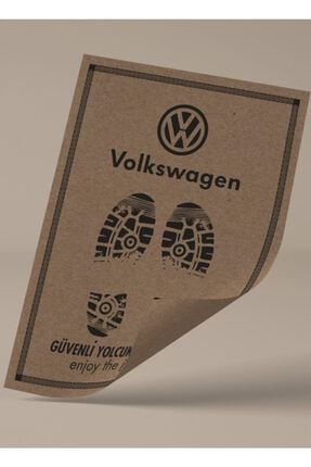 Kağıt Oto Paspas (volkswagen Logo Baskılı - Kraft - 35x50 - 100'lü Paket ) 381008
