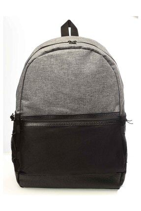 Backpack Unisex Gri-siyah Sırt Çantası BP-SC001
