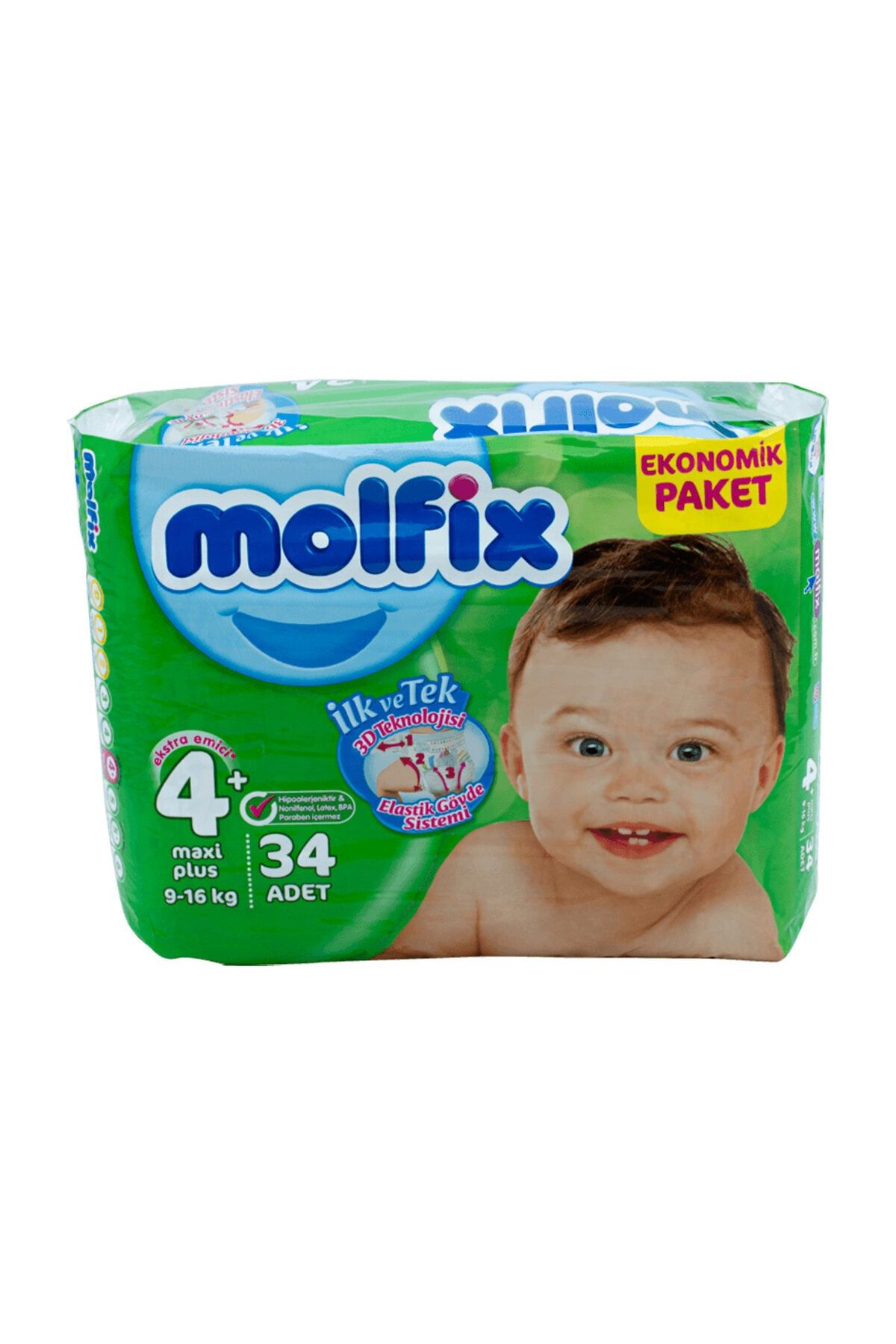 molfix bebek bezi 4 beden maxi plus ekonomik paket 34 adet fiyati yorumlari trendyol