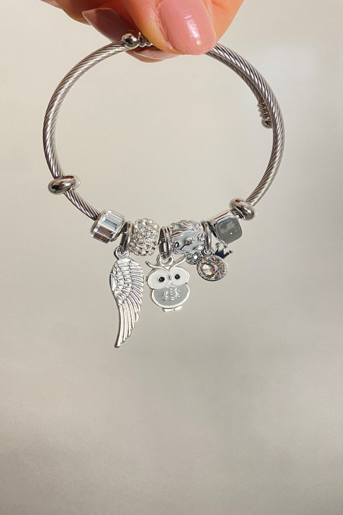 Owl charm bracelet deals