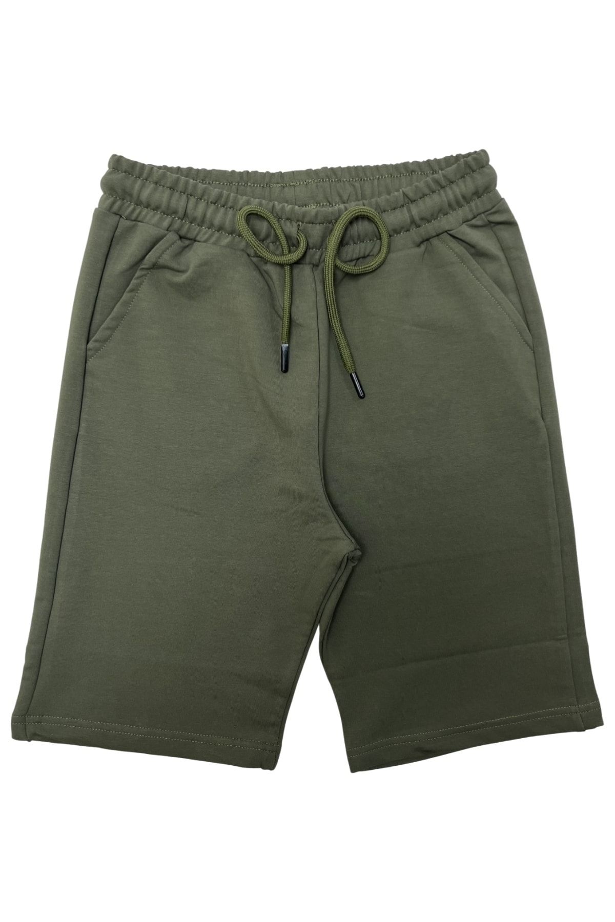 Boys elastic cheap waist khaki shorts