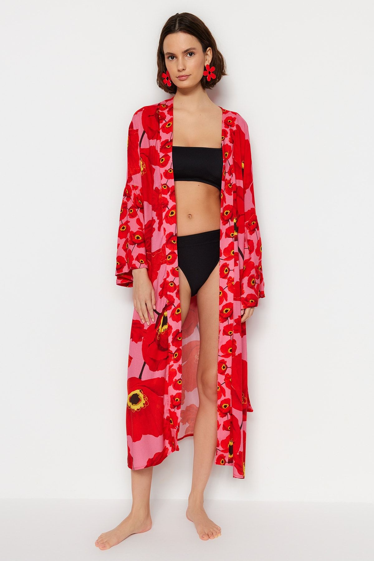Trf sales outerwear kimono