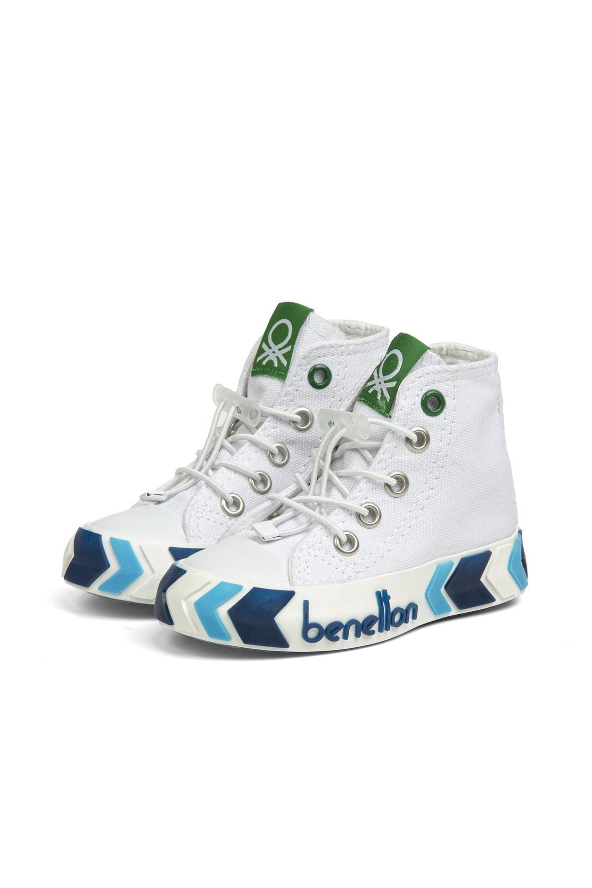® | Bn-30646 - 3394 آبی سرمه ای سفید - کفش بچه گانه Benetton اورجینال - تصویر 4