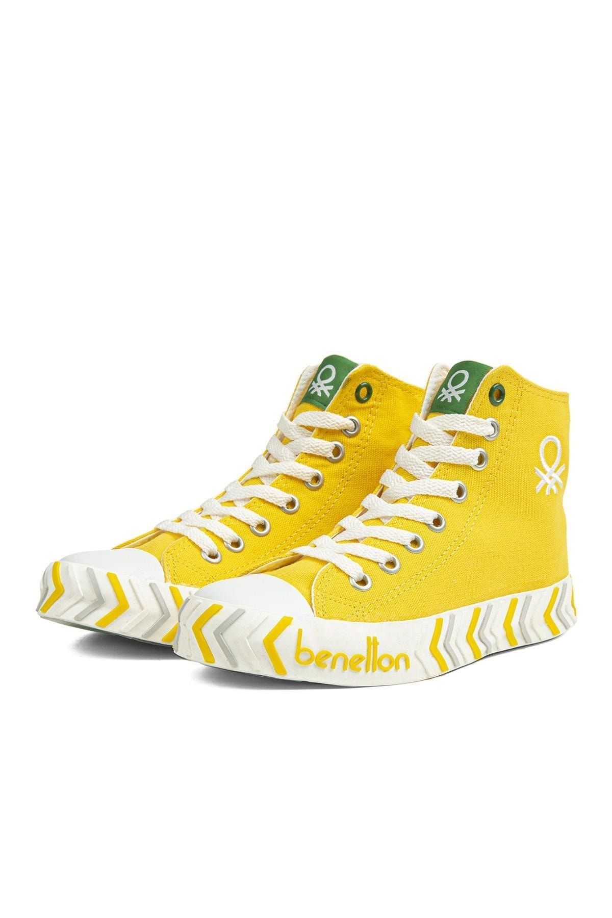 Benetton Bn 30625 3374 Yellow Women s Sneakers Trendyol