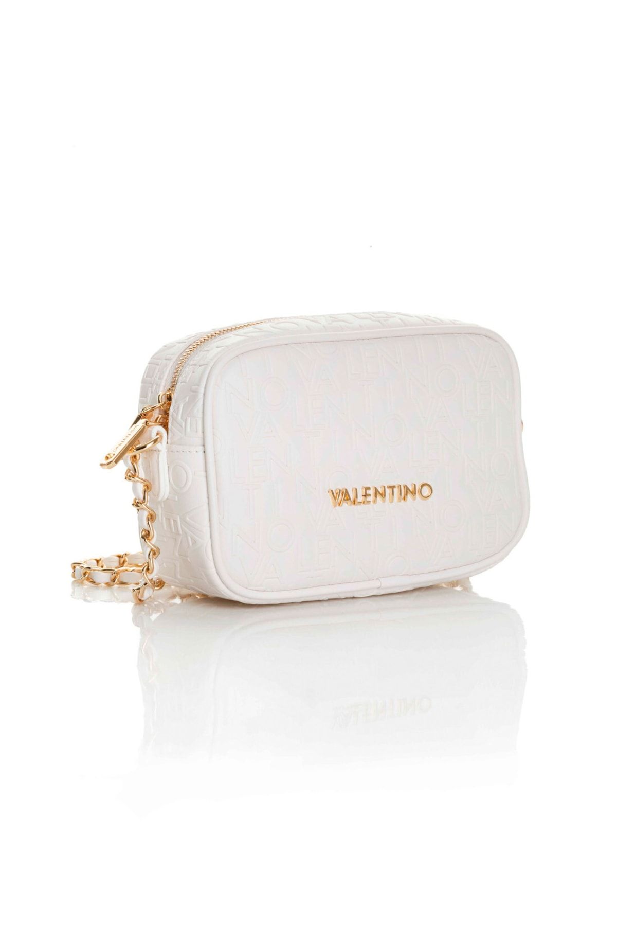 Valentino Ocarina Small Quilted Crossbody Satchel Bag Pearl  Boros Bags