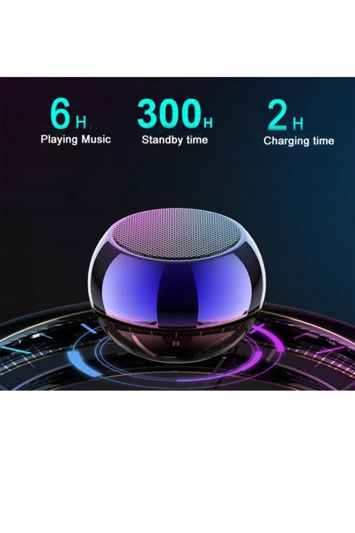 Metal Mini Kablosuz Hoparlör Şarjlı 4w Mini Bluetooth Speaker Tws Özellikli 6