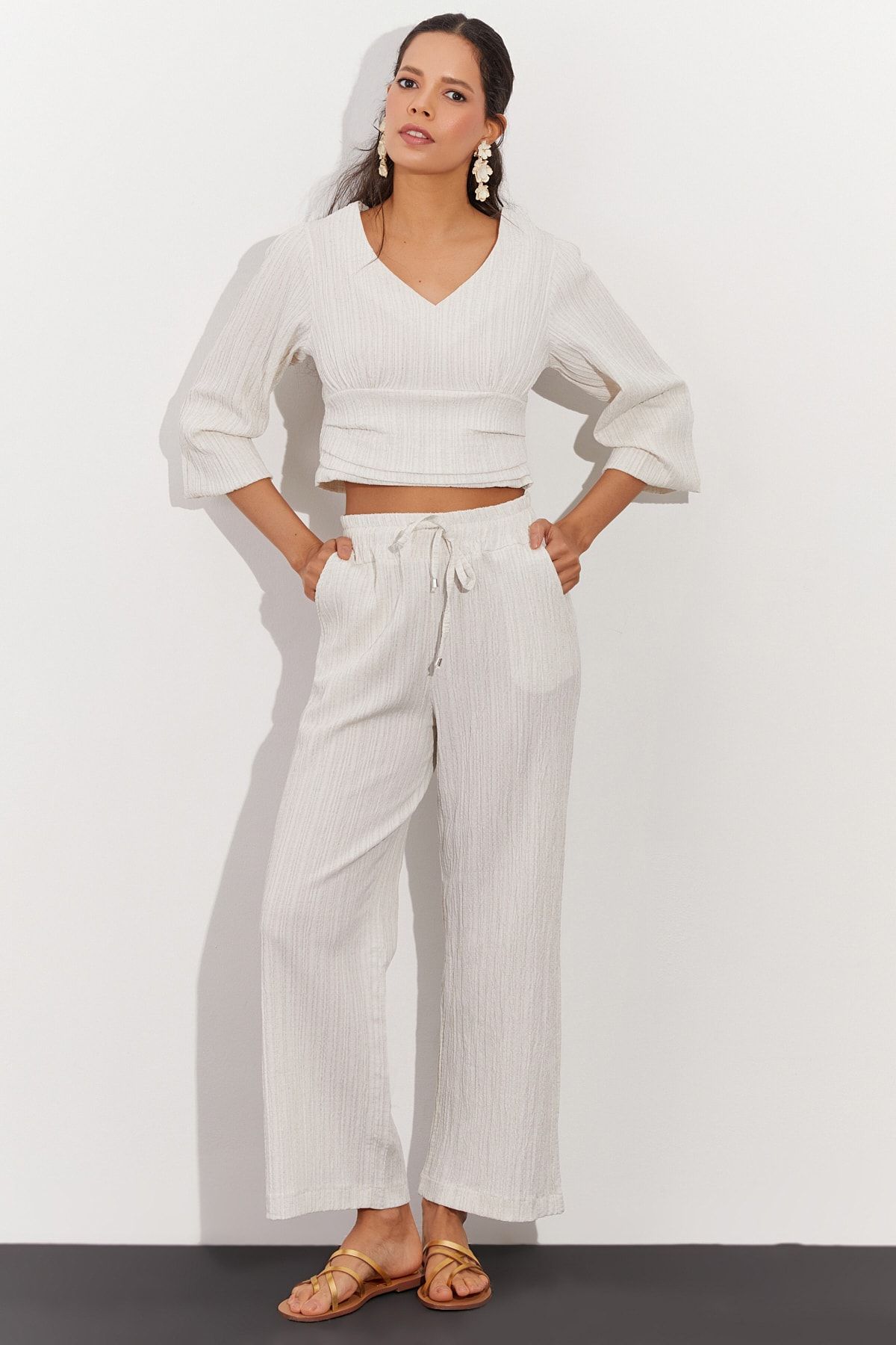 Cool & Sexy Zweiteiler Ecru Regular Fit Fast ausverkauft