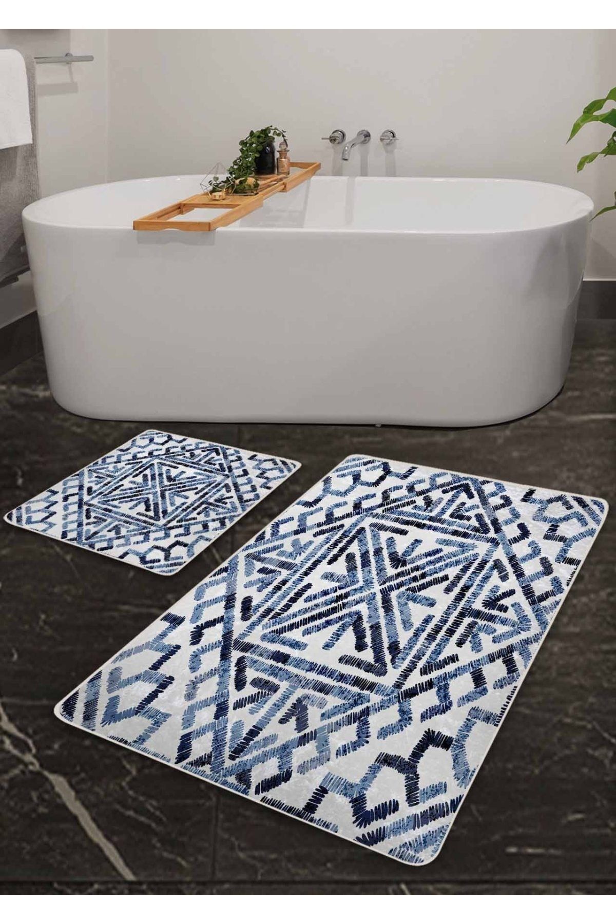 Navy bath mat new arrivals