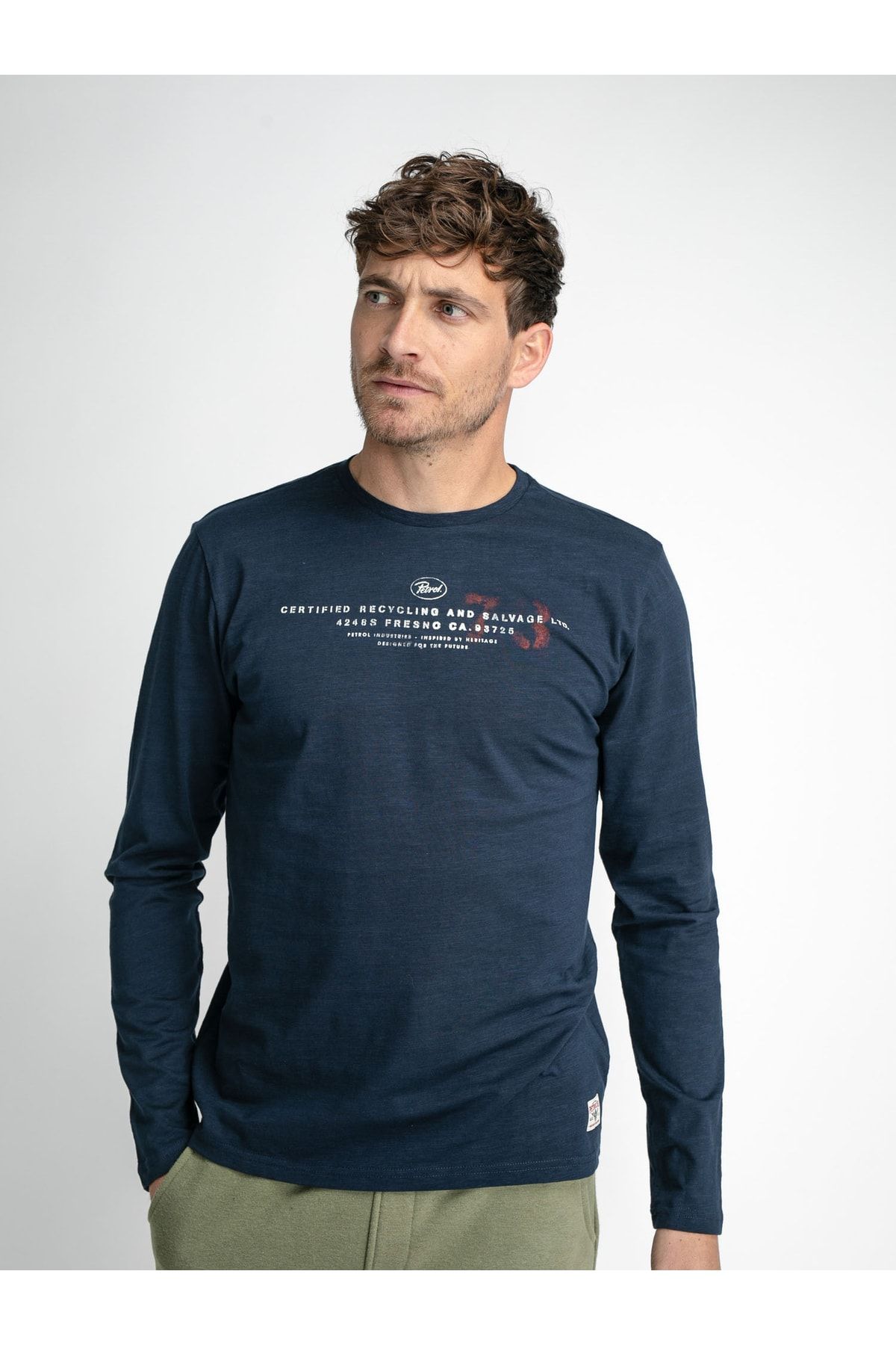 Regular - Trendyol T-Shirt Fit Industries - Petrol - Blau