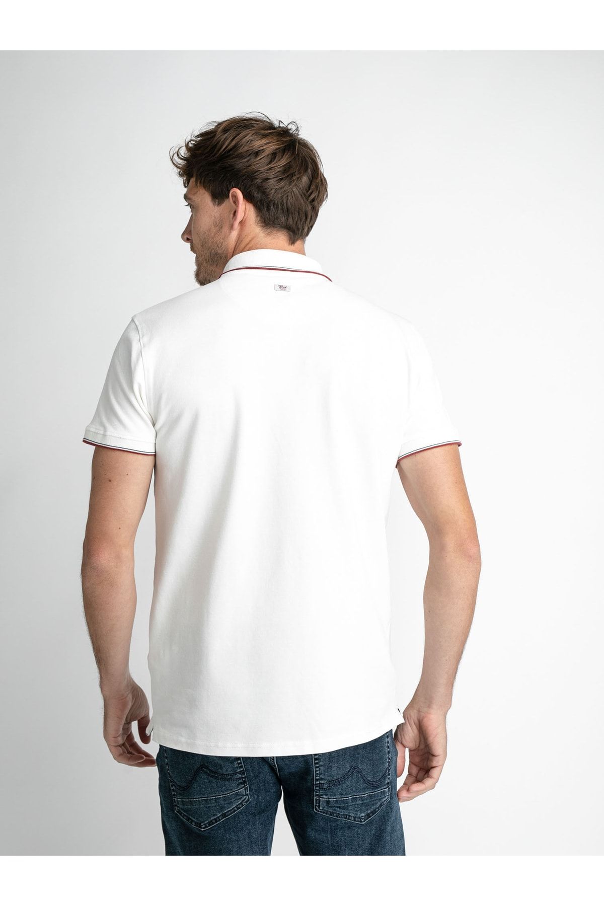 - Industries Polo Regular fit T-shirt - Trendyol White - Petrol