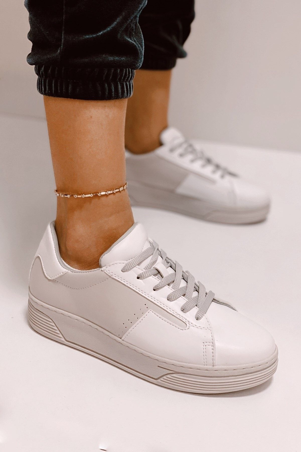 Nil Shoes Sneakers - Gray - Flat - Trendyol