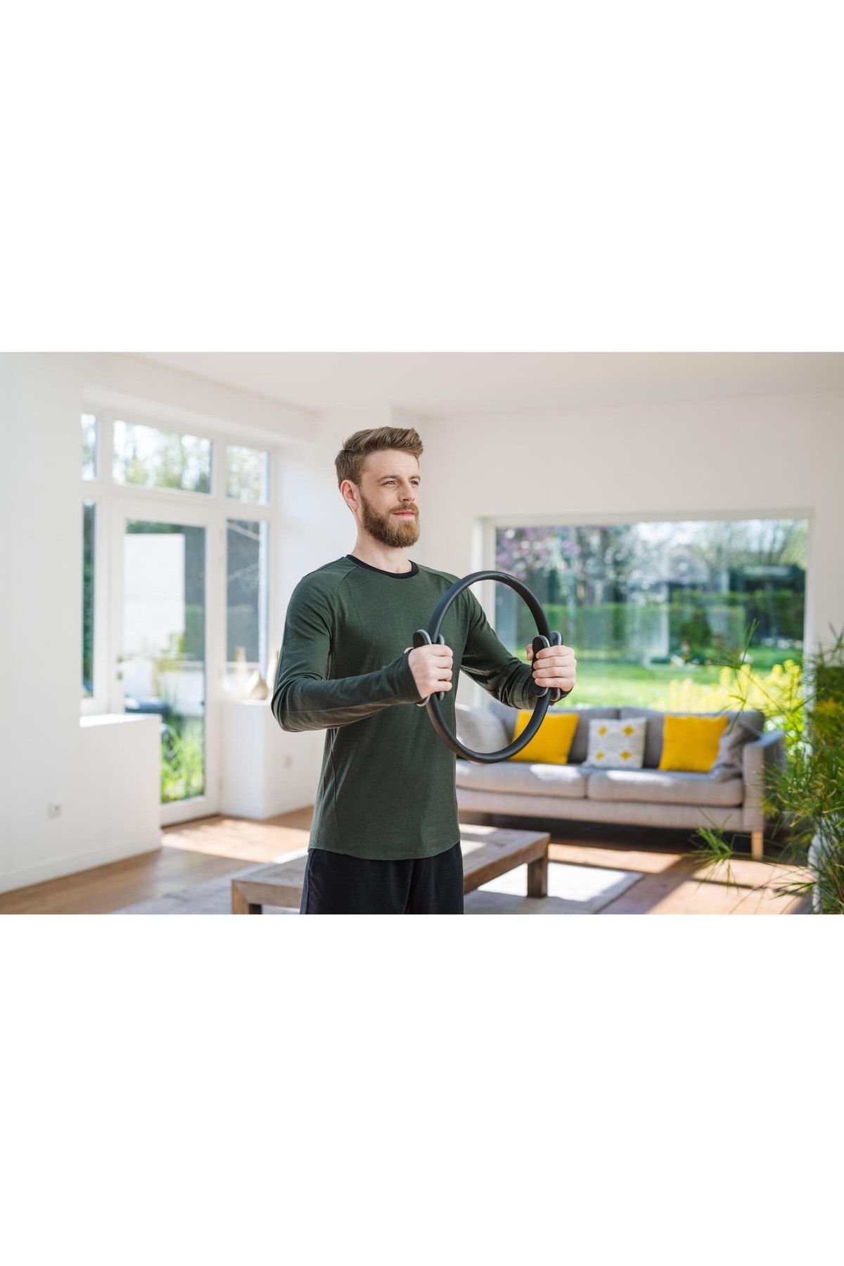 OverPazar Pilates Çemberi - Siyah - 40 Cm Spor