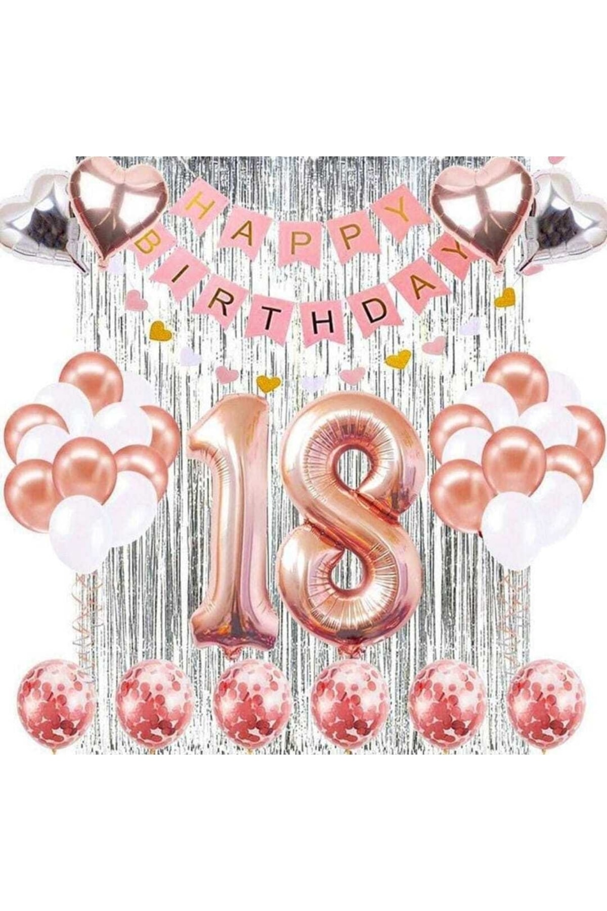 DÜVENCİ TİCARET 18 Yaş Kutlama Balon Seti