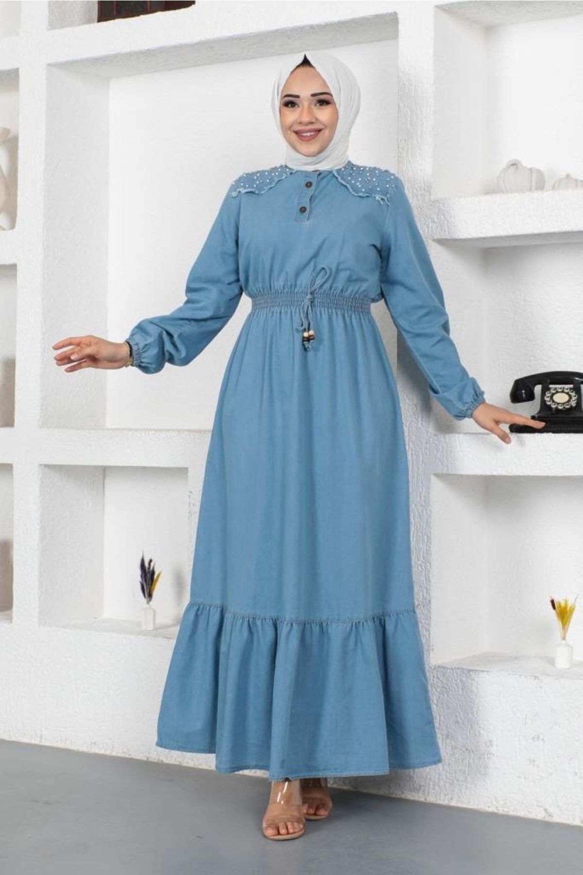 Stone denim cheap dress