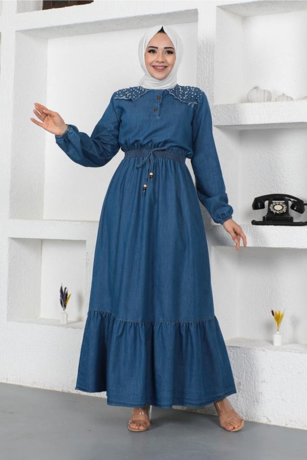 Dark top denim dresses