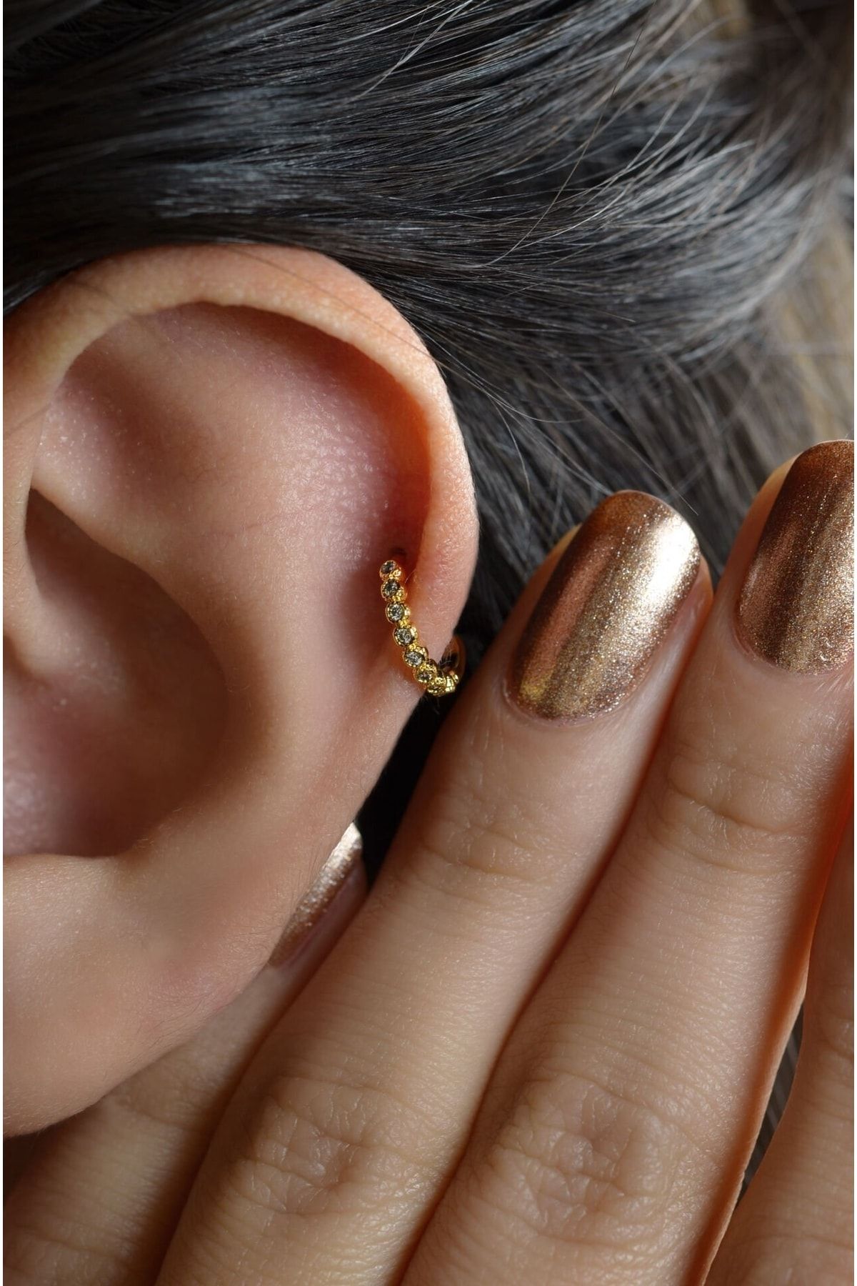 Thin top tragus earrings