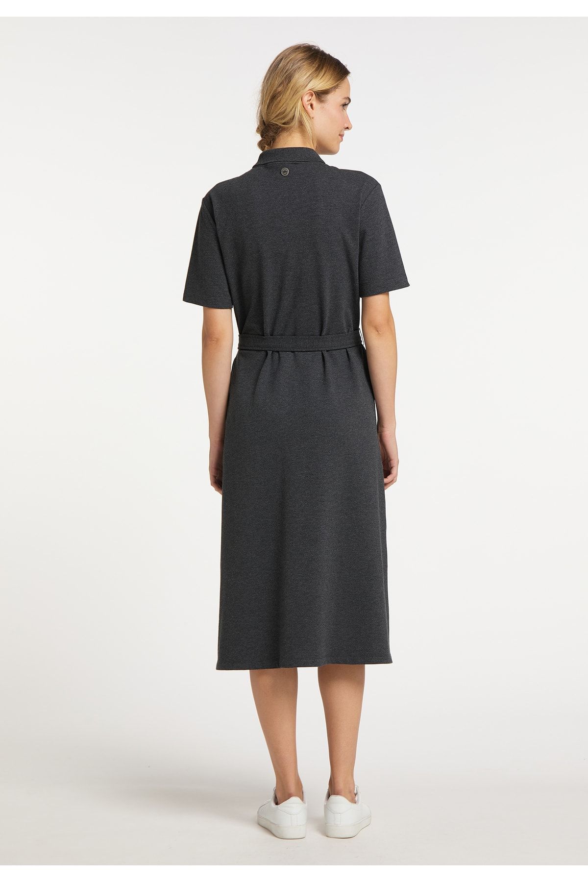 Dreimaster Kleid Grau Basic Fast ausverkauft