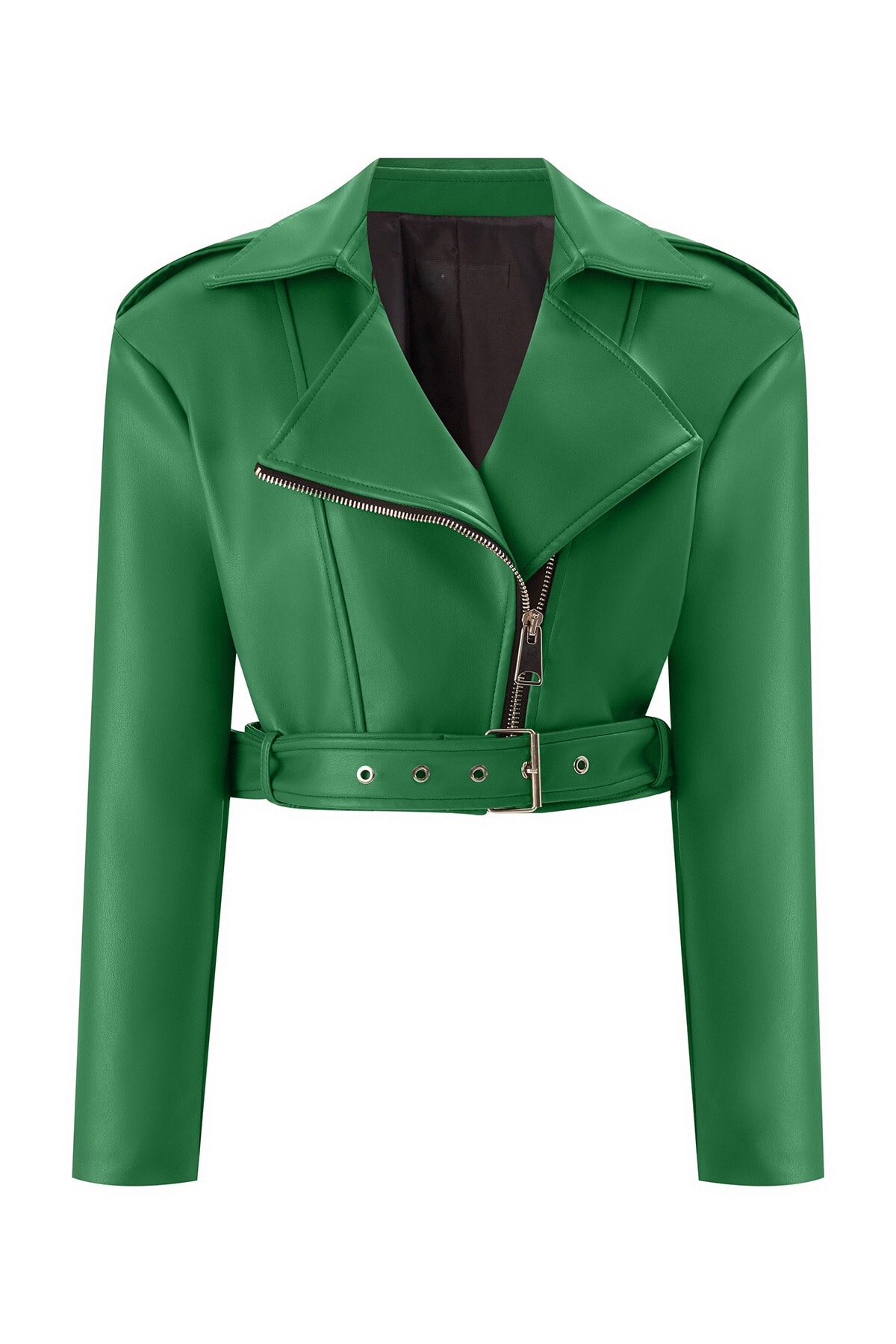 Santos Oversize Vegan Leather Biker Jacket