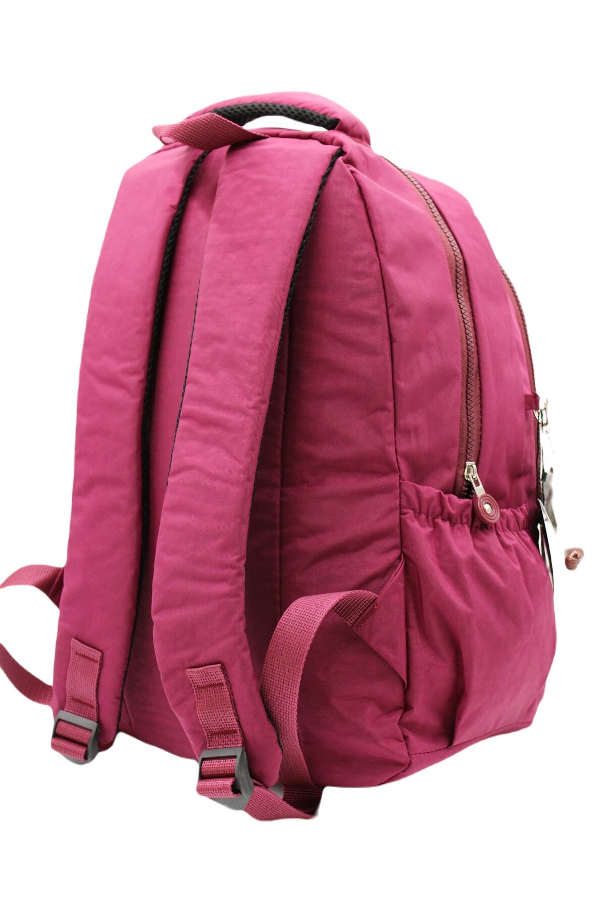 Bevitton-Unisex Claret Red School Backpack Waterproof Fabric 2300 6