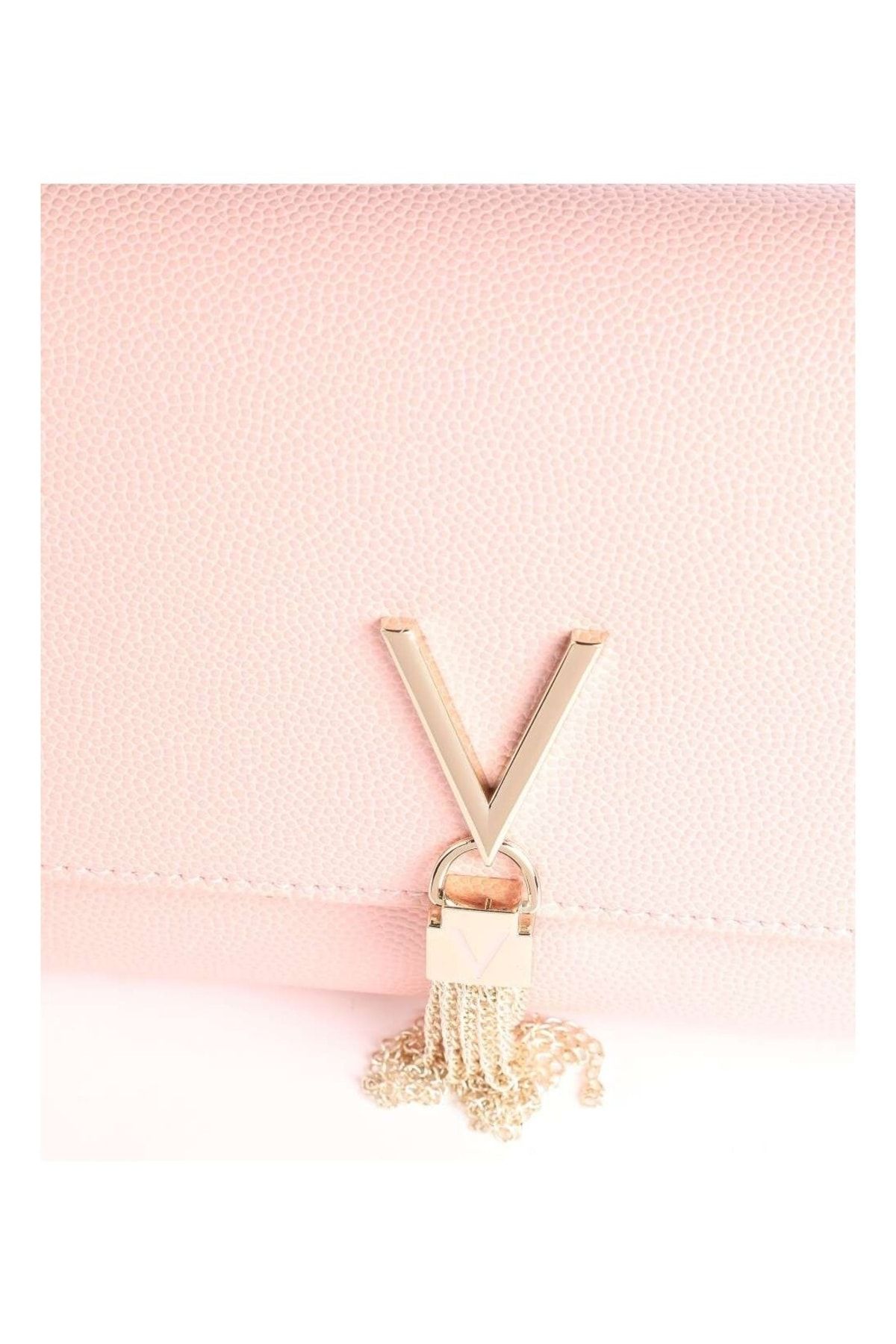 Valentino by Mario Valentino Divina foldover clutch bag in pink