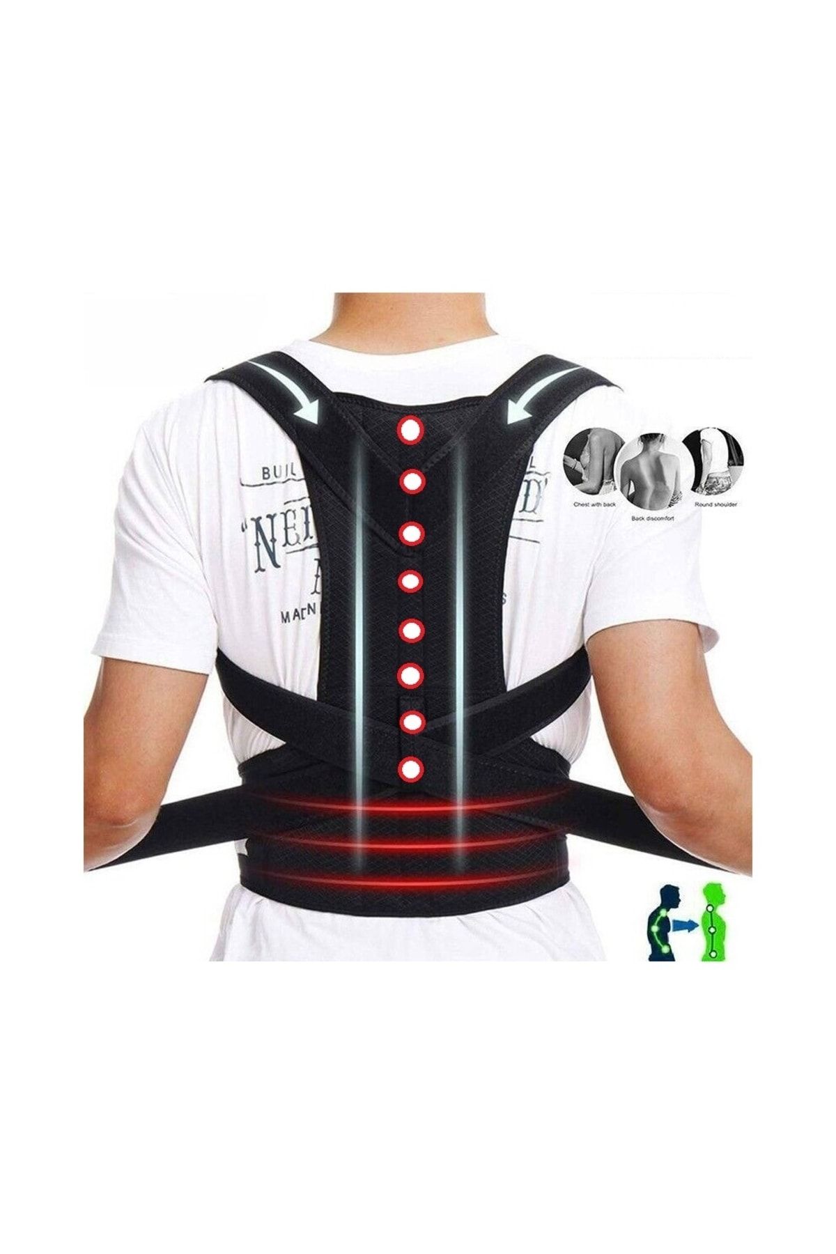 eryatex Underwire Medical Upright Posture Corset Back Waist Kyphosis  Anti-Hunchback Corset Back Shoulder Upright Posture Corset - Trendyol