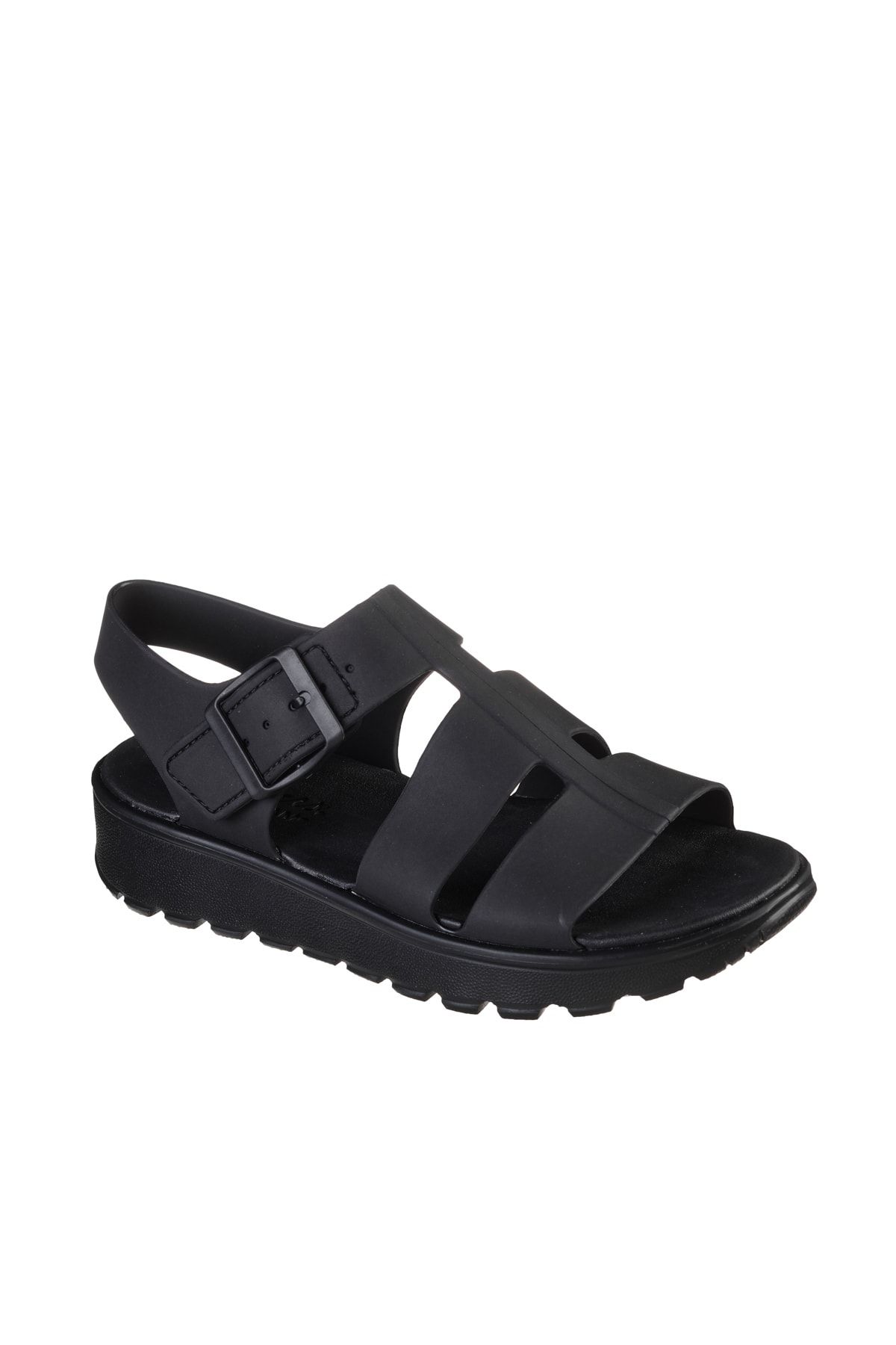 SKECHERS Sandalette Schwarz Flacher Absatz Fast ausverkauft