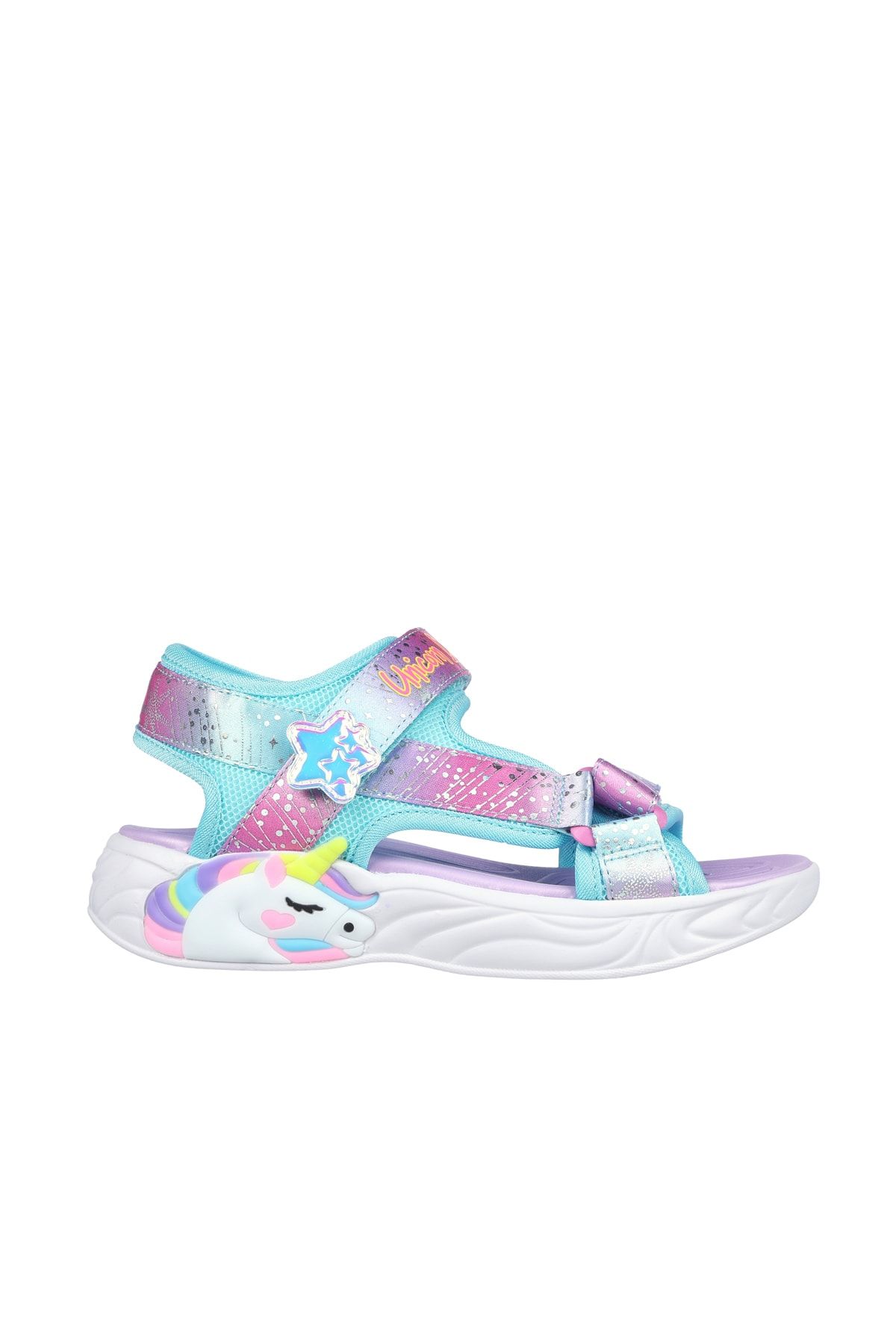 SKECHERS Sandalette Lila Flacher Absatz Fast ausverkauft