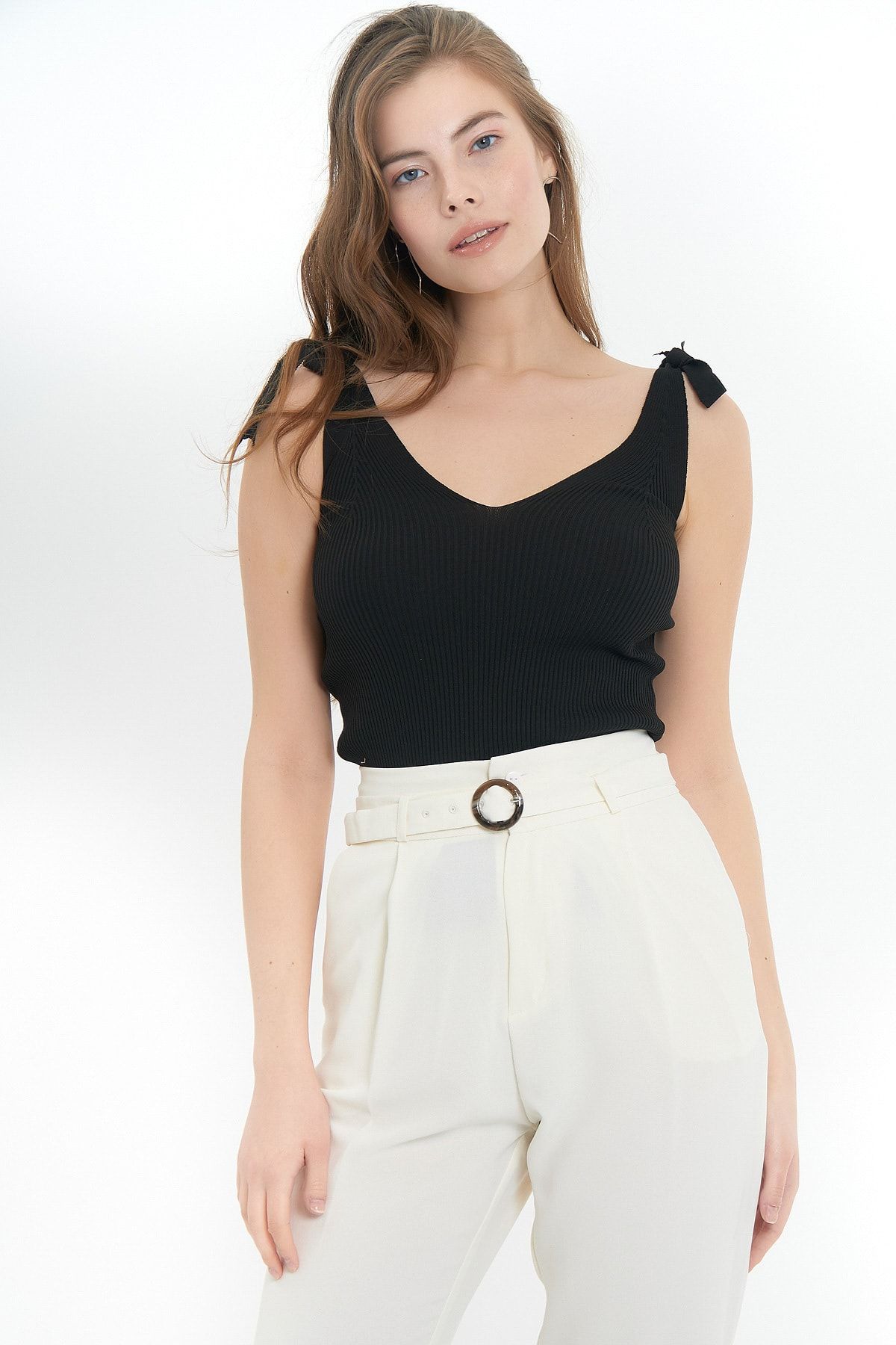 Pattaya Bluse Schwarz Regular Fit