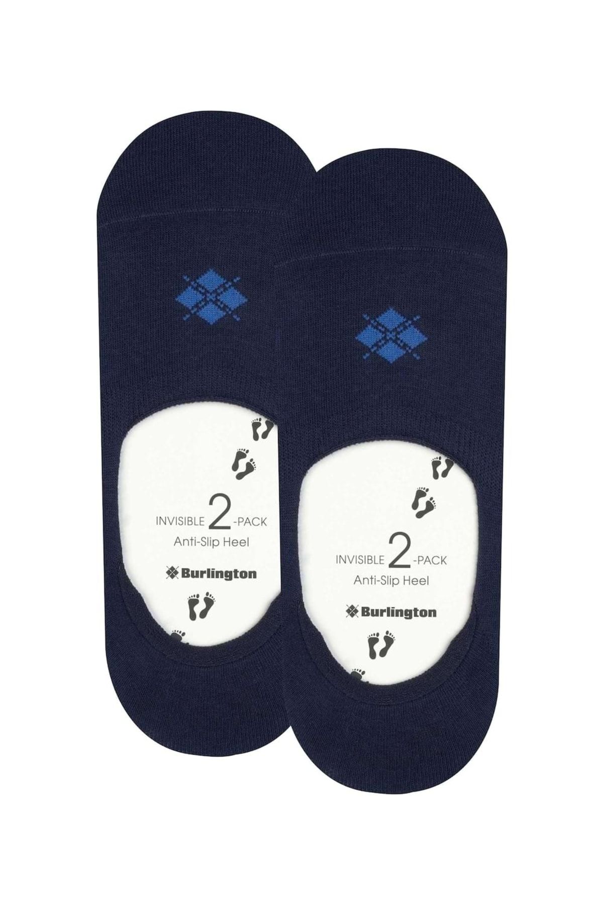 Burlington-2er-Pack Herren Füßlinge – Casual IN, rutschfester Absatz, Einfarbig 4