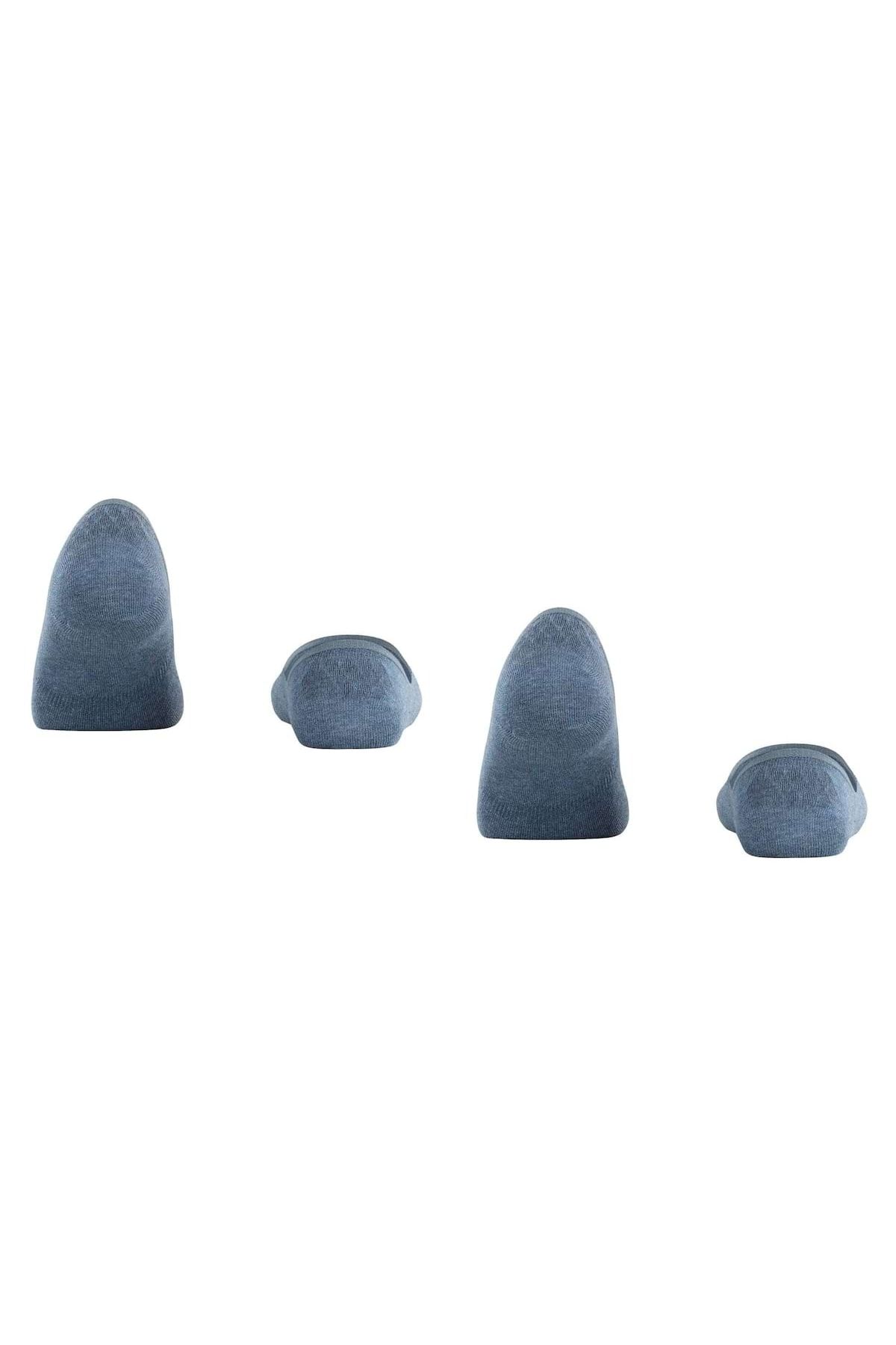 Burlington-Damen Füßlinge, 2er-Pack – Everyday IN, rutschfester Absatz, einfarbig 3