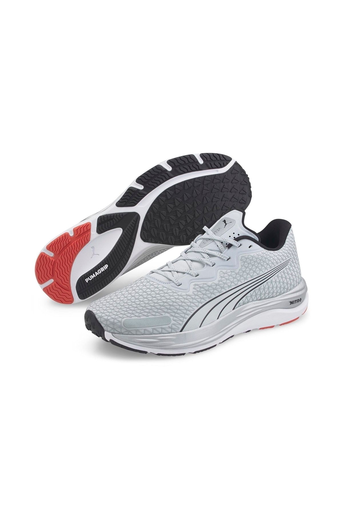 Puma-Velocity Nitro 2 Wtr Gray Men's Daily Sports Shoes 6