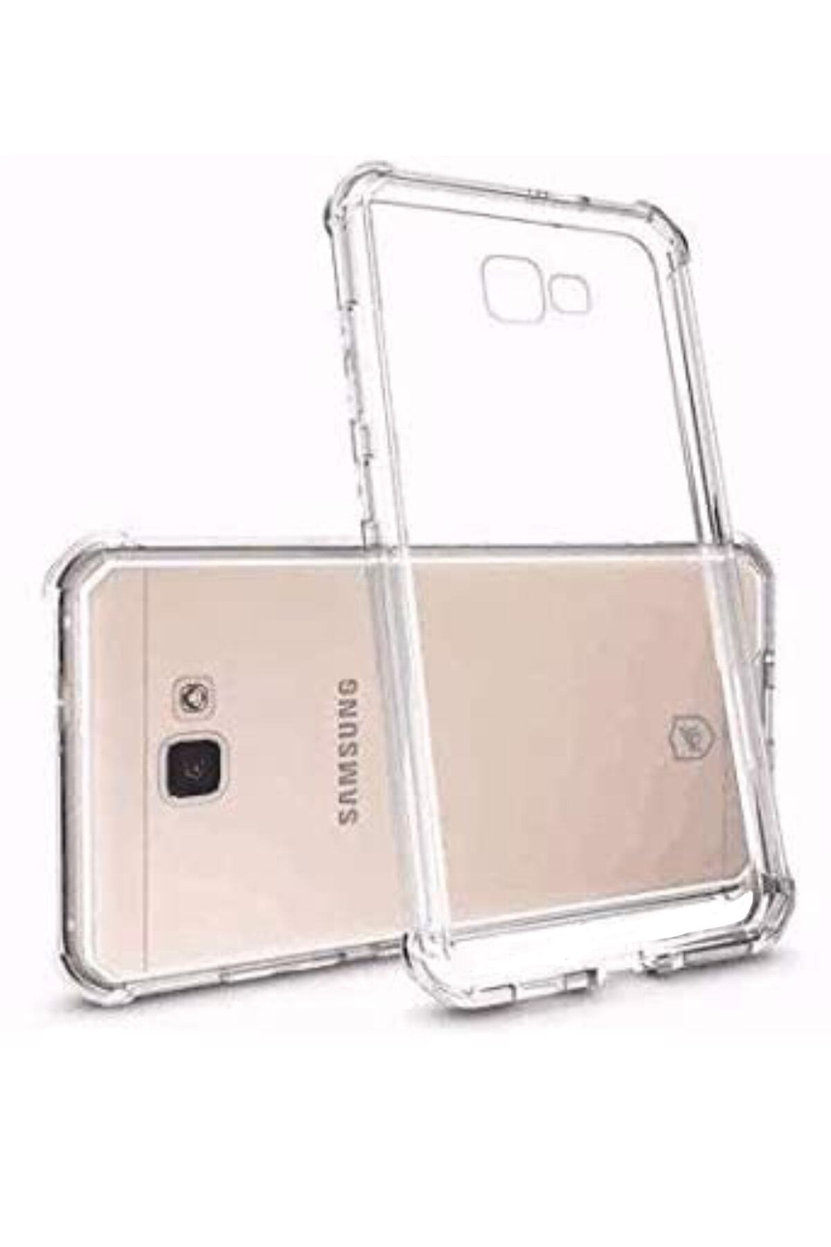 Samsung Galaxy J5 Prime Kapak Kamera Korumalı Antishock Airbag Köşe Korumalı Silikon Şeffaf Kılıf