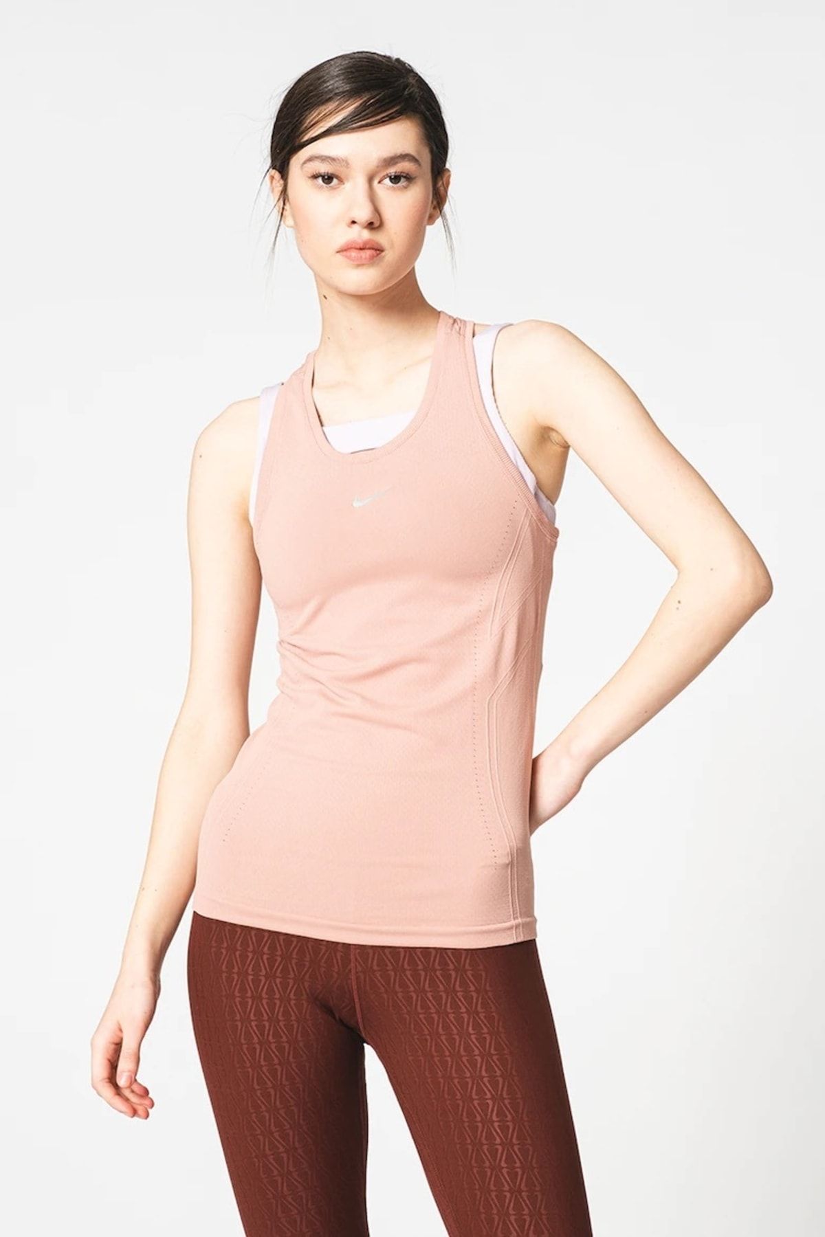 Nike Sports Tank Top Pink Tight Trendyol