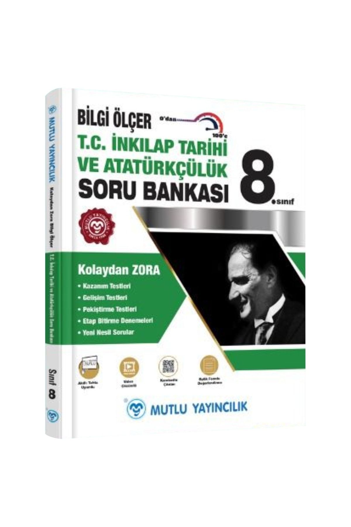 Mutlu Yayınları 8. Sınıf Inkilap Tarihi Bilgi Ölçer Soru Bankası