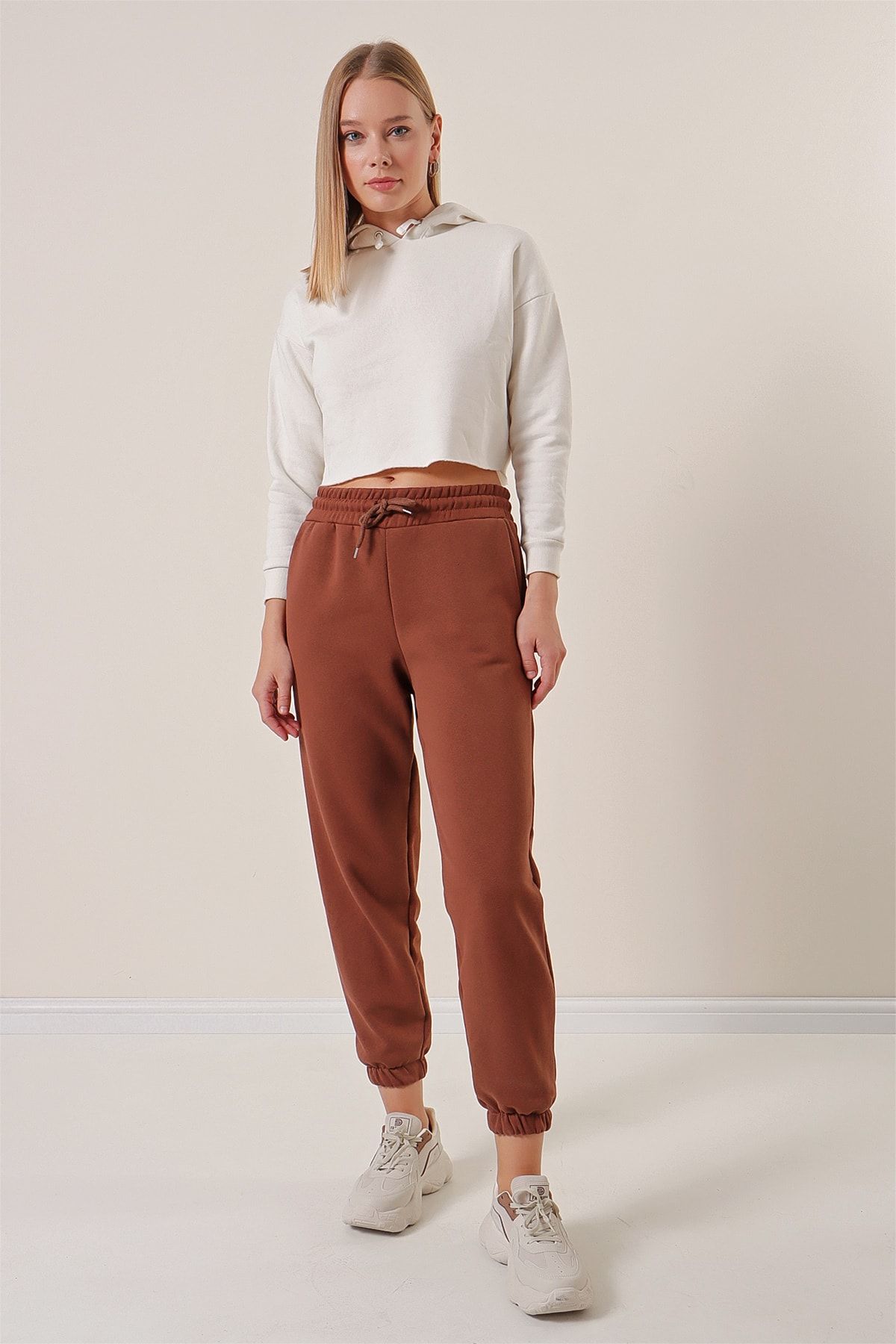 Pattaya-Fleece-Jogger-Strick-Jogginghose für Damen 3