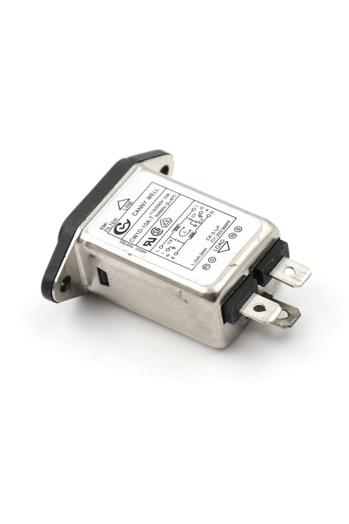 Cw1d-10a-t Ac 250v 10a C14 Erkek Soket Emı Filtreli Hat Şebeke Emc Rfı Gürültü Bastırıcı Azaltıcı 3