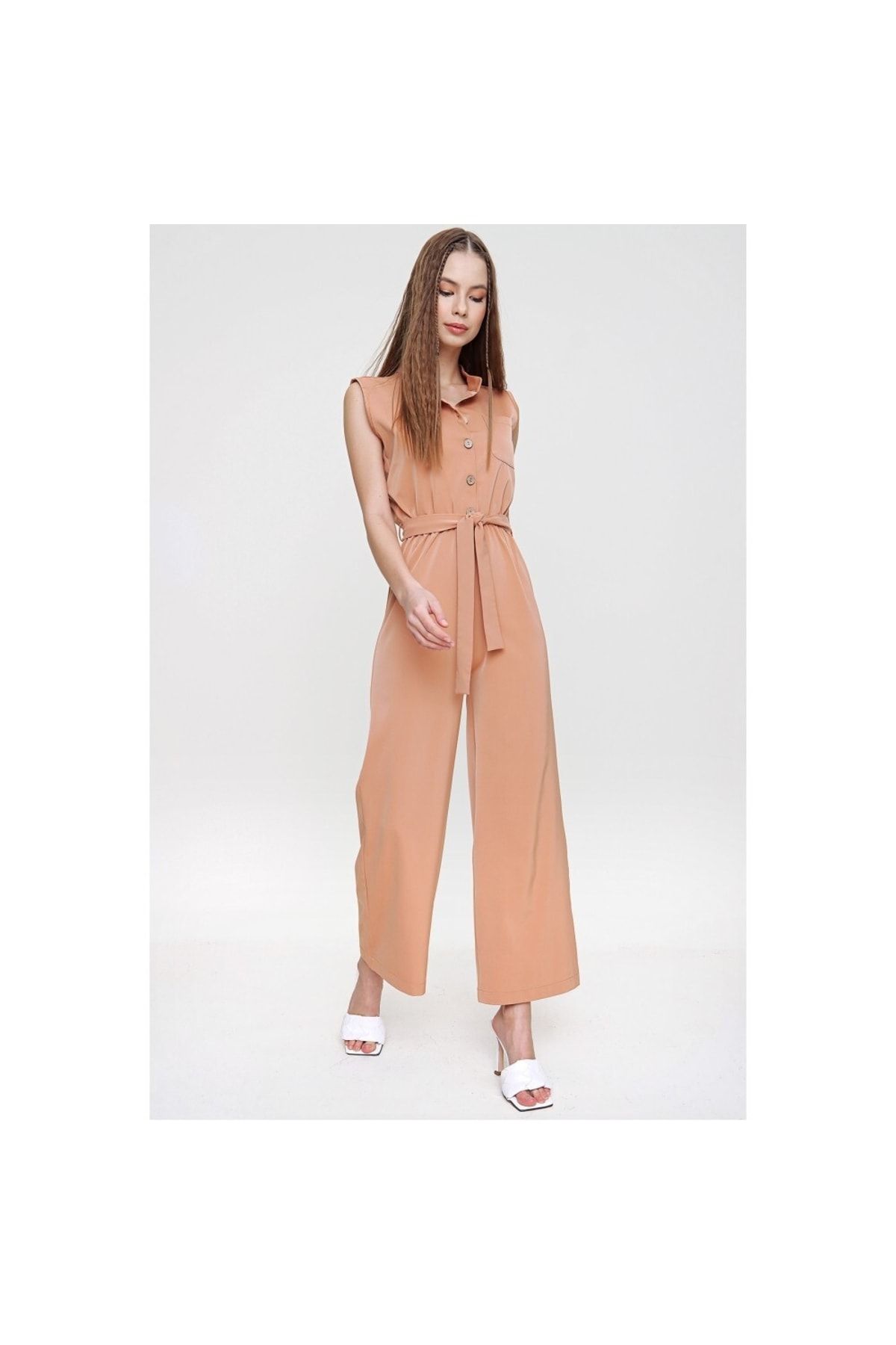 Pasakl Giyim Jumpsuit Orange Tight Trendyol