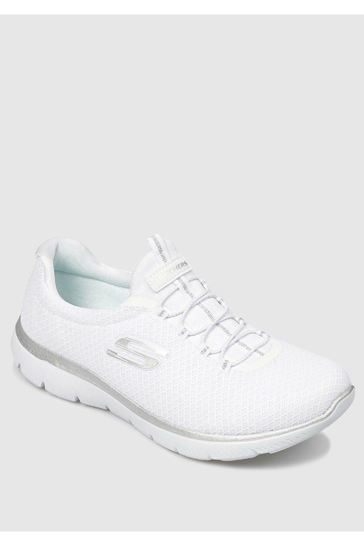 اسکچرز کفش کتانی زنانه سفید سامیت مدل ۱۲۹۸۰wsl
