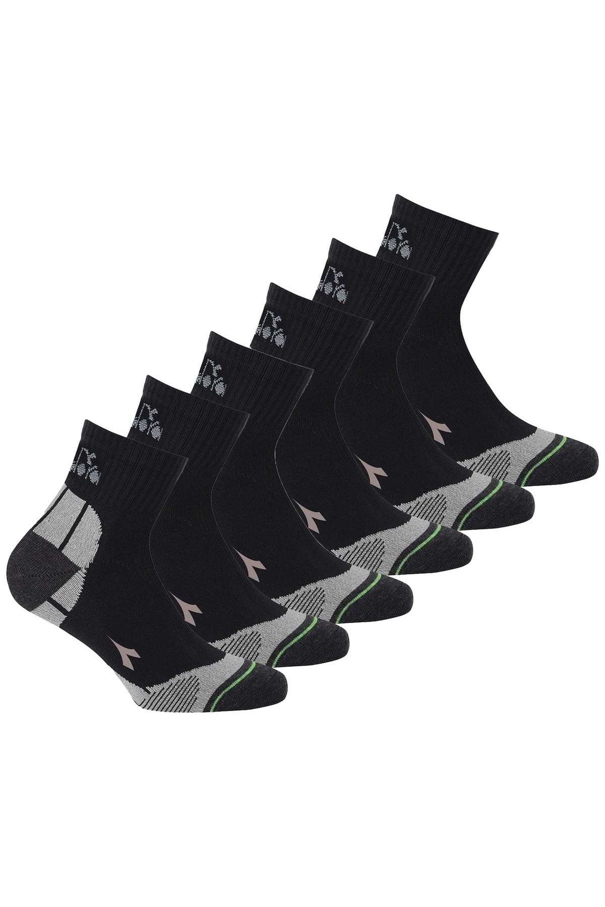 Diadora Socken Schwarz 6er-Pack