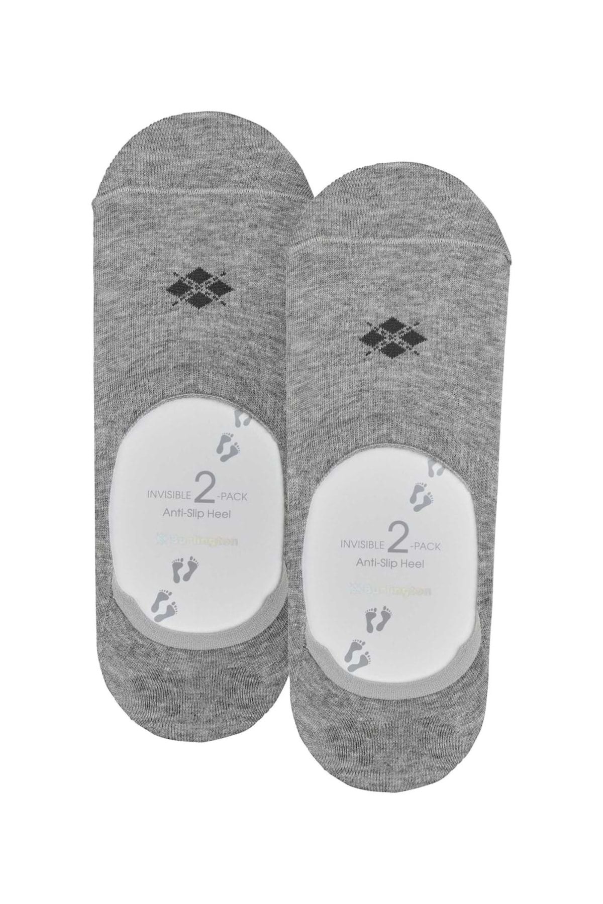 Burlington-2er-Pack Herren Füßlinge – Casual IN, rutschfester Absatz, Einfarbig 4