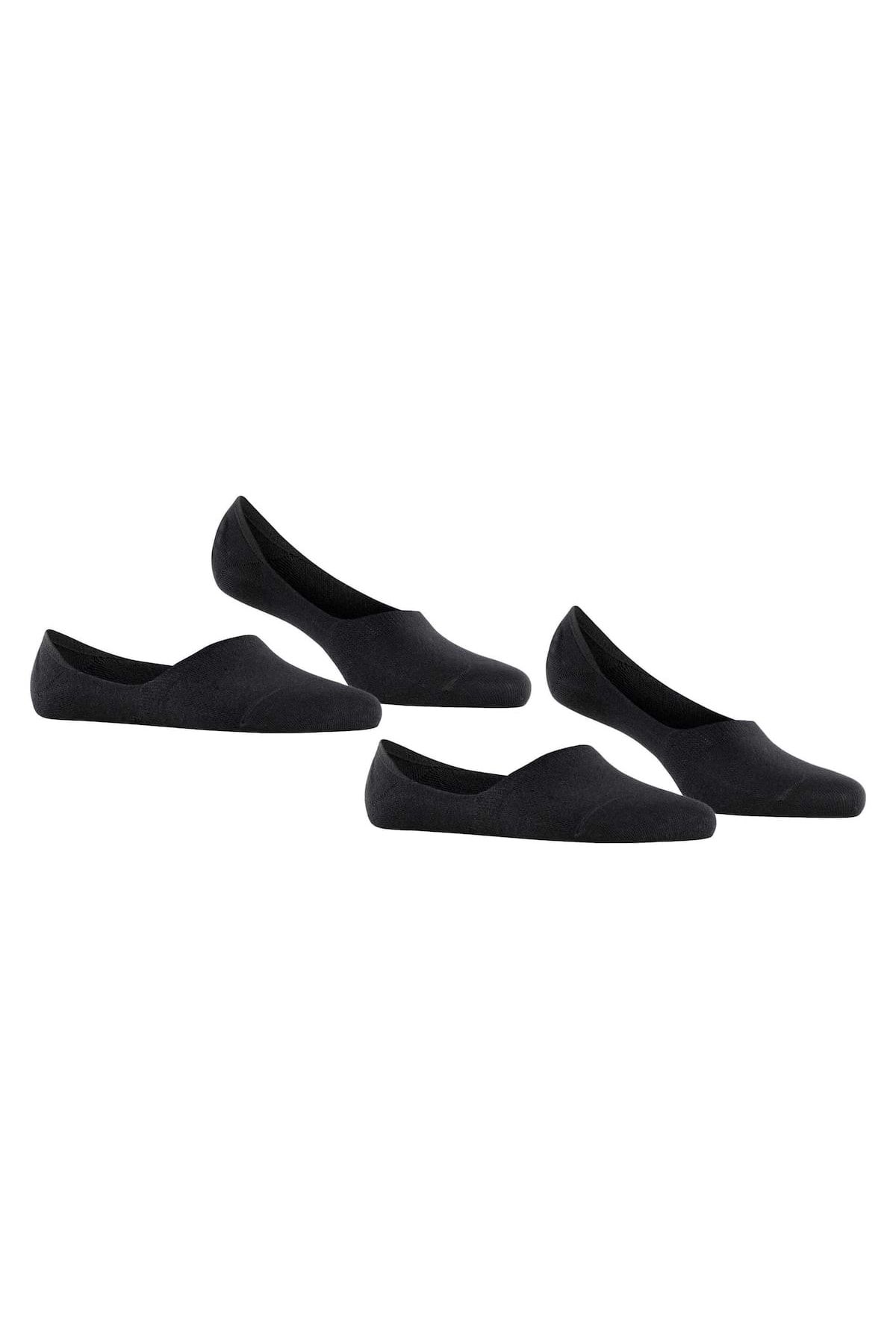 Burlington-Damen Füßlinge, 2er-Pack – Everyday IN, rutschfester Absatz, einfarbig 2