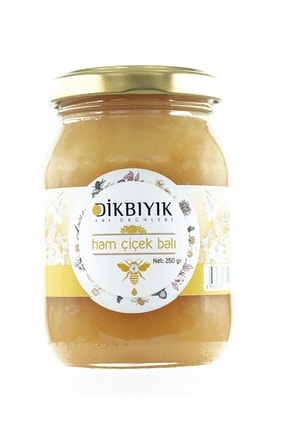 Dikbıyık Ham Çiçek Balı | %100 Doğal ve Pastörize Edilmemiş Ham Bal 250 gr