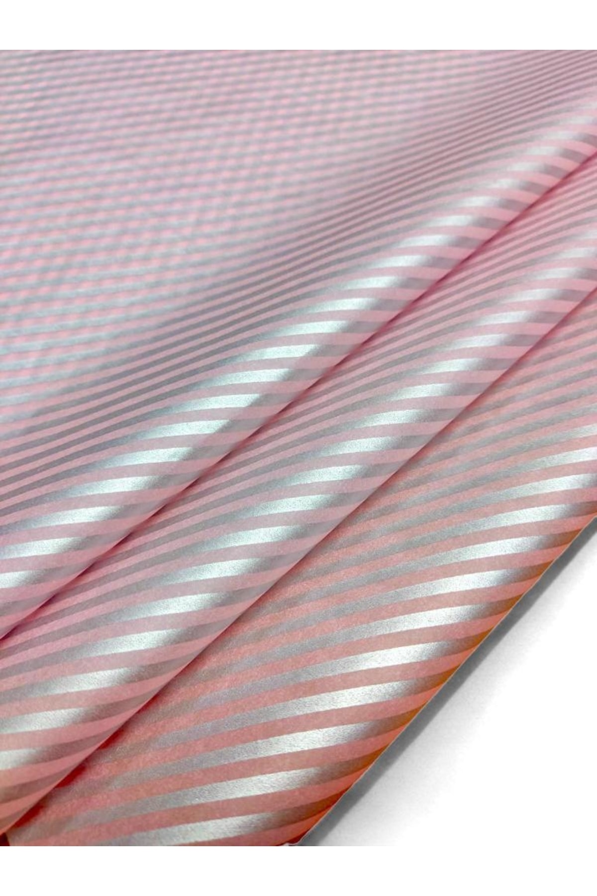 t tuğset etiket Gümüş Şerit Desenli Pelur Kağıdı/pembe Pelur Kâğıt /50x70 Cm 10adet -t444
