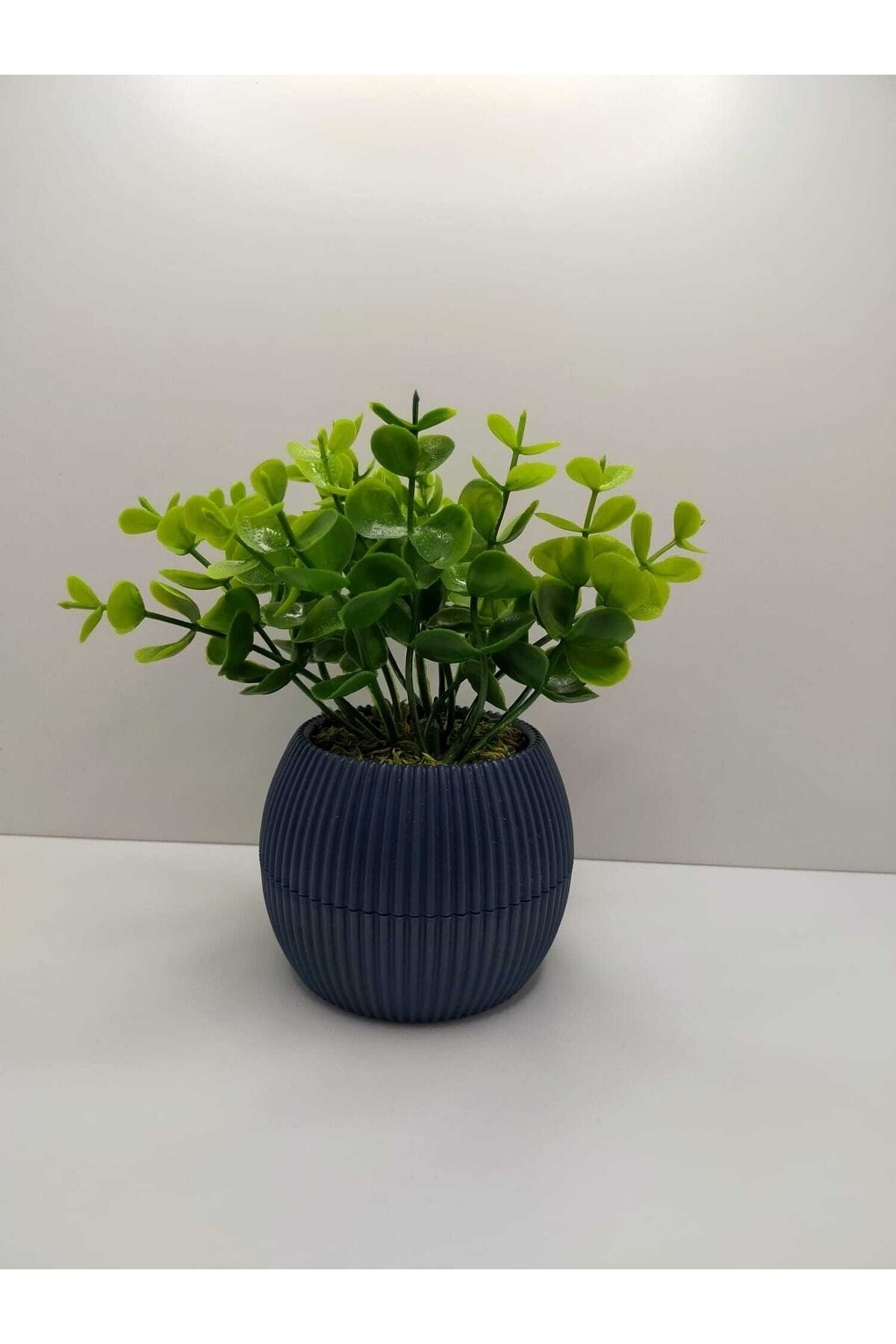 Mini Flower Pot Mother's Day Artificial Flower Plant Lightning Real Stone Moss Decorative Table Shelf Flower