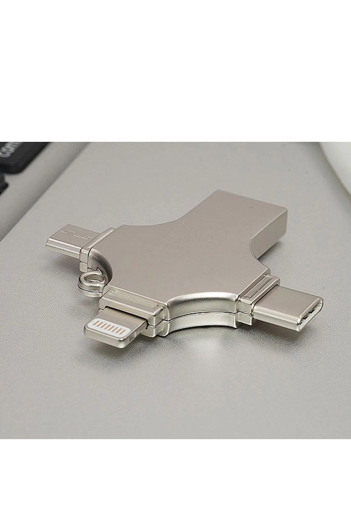 Gülay AVM-Otg Flash Memory 4 in 1 USB Type-C Ios Lightning All in One USB 3.0 32Gb 4