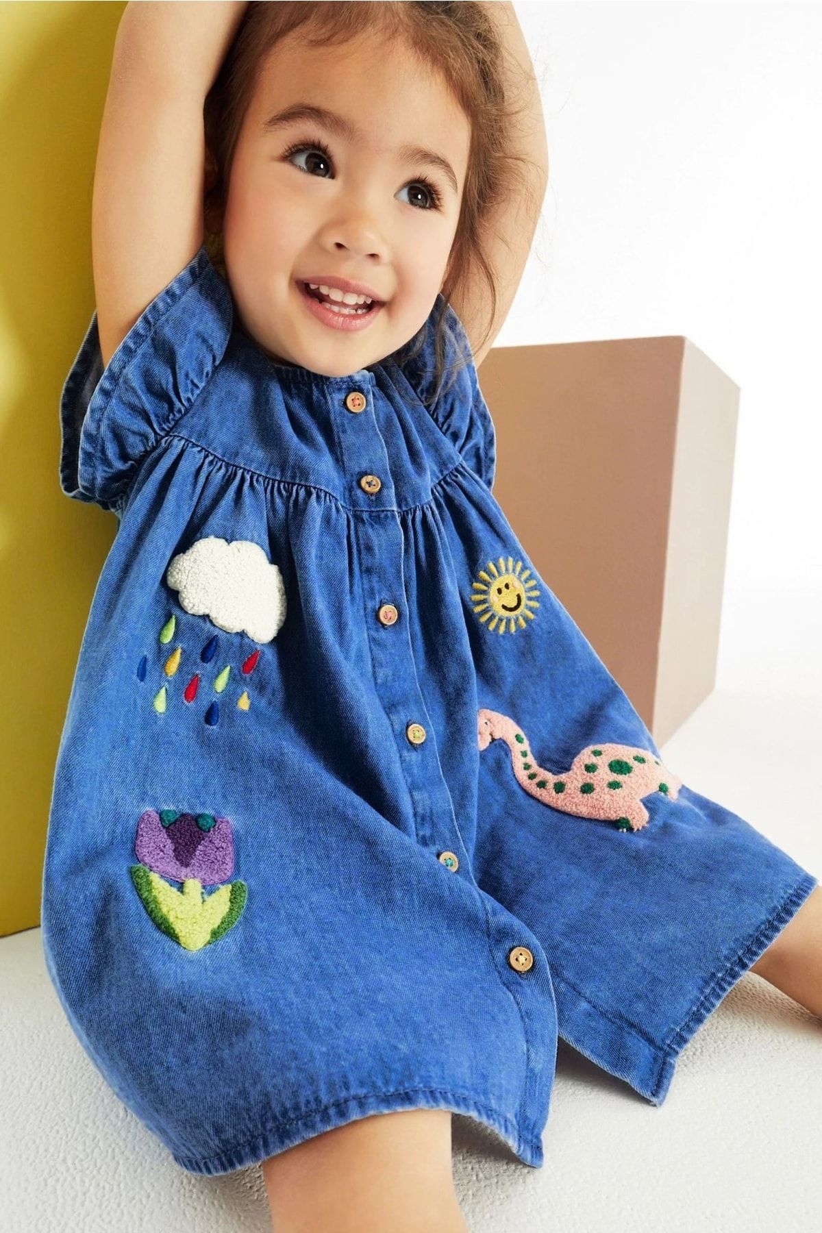 Denim dress on sale for little girl