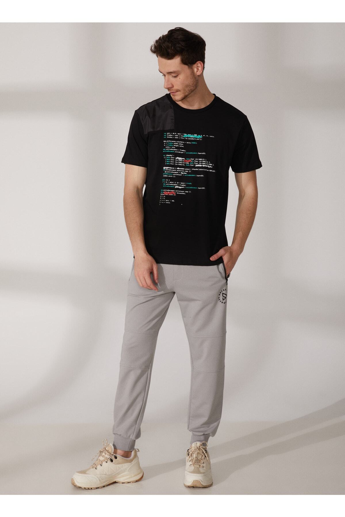 لیمون کمپانی تی شرت مردانه طرح دار یقه گرد لیمویی Astro