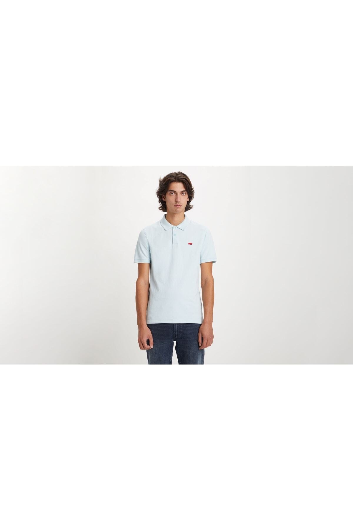 پولوشرت لیوایز مردانه الاستان آبی  راسته Slim Fit/اسلیم فیت    Slim/اسلیم فیت Classical/کلاسیک | Levi's A484200140 UM - تصویر 5