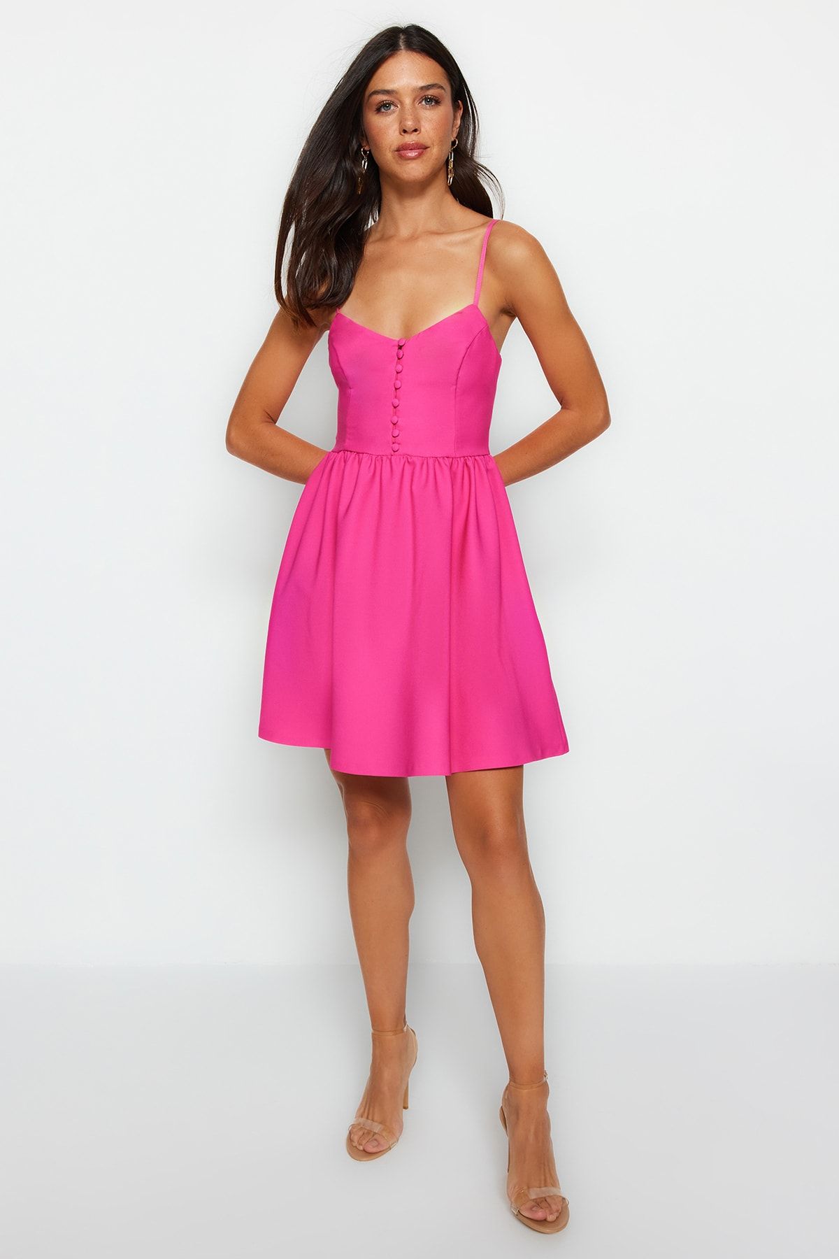 Trendyol Collection Kleid Rosa Skater