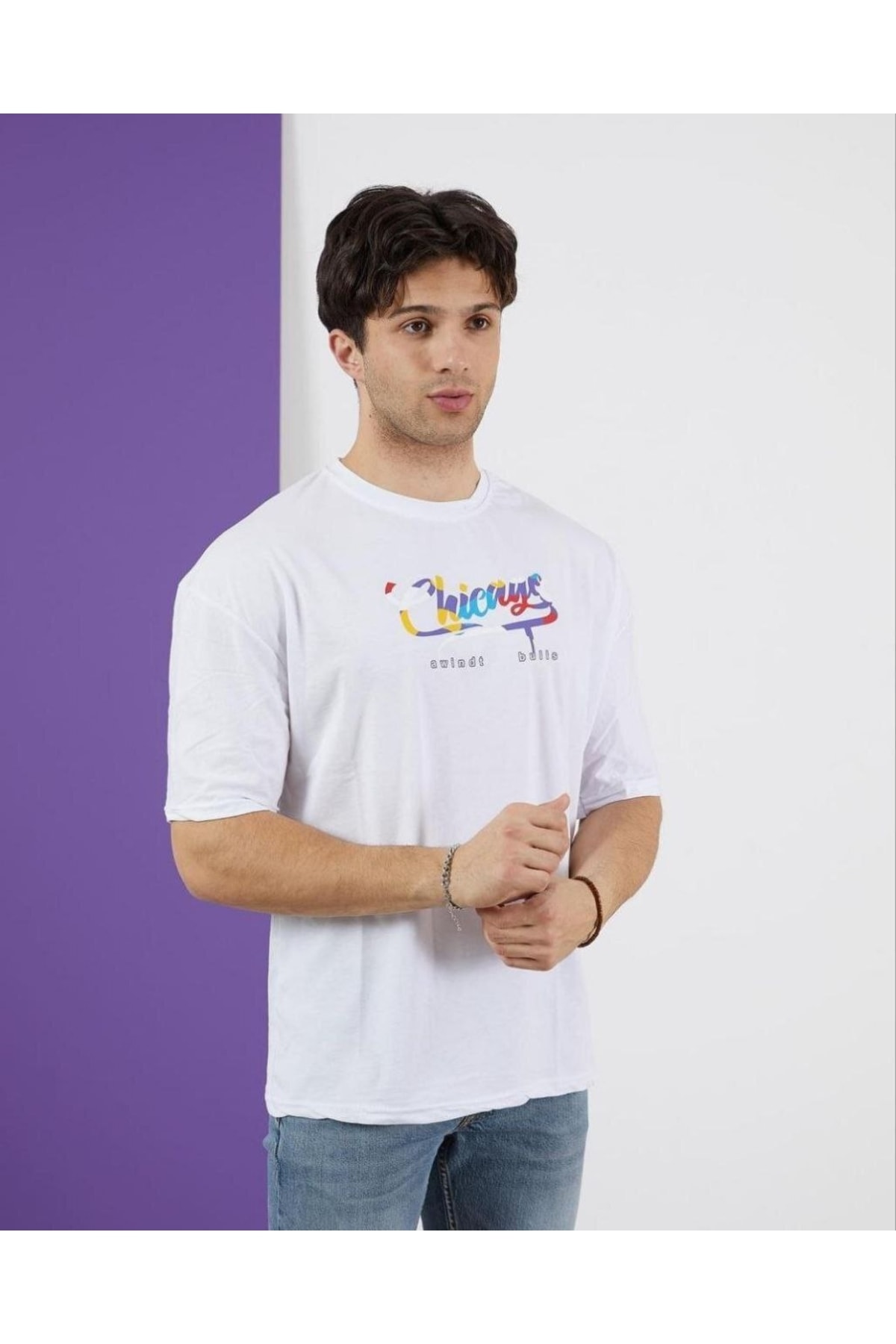 Nowhere Sırt Baskılı Oversize T-shirt Unisex